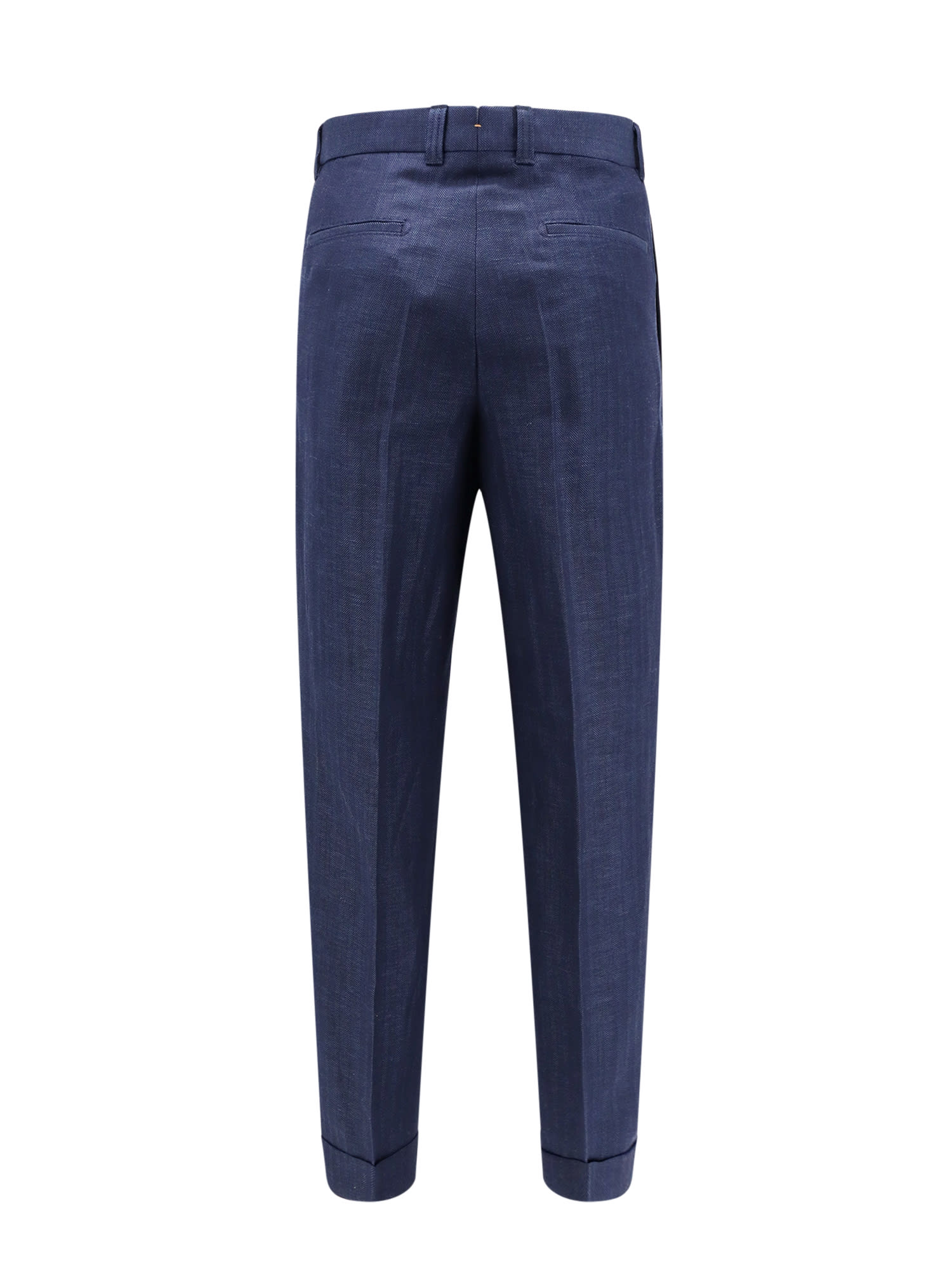 Shop Hugo Boss Trouser In Blue