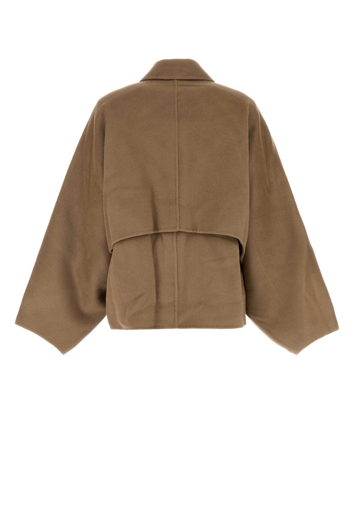 Shop Loulou Studio Camel Wool Blend Camila Coat In Taupe