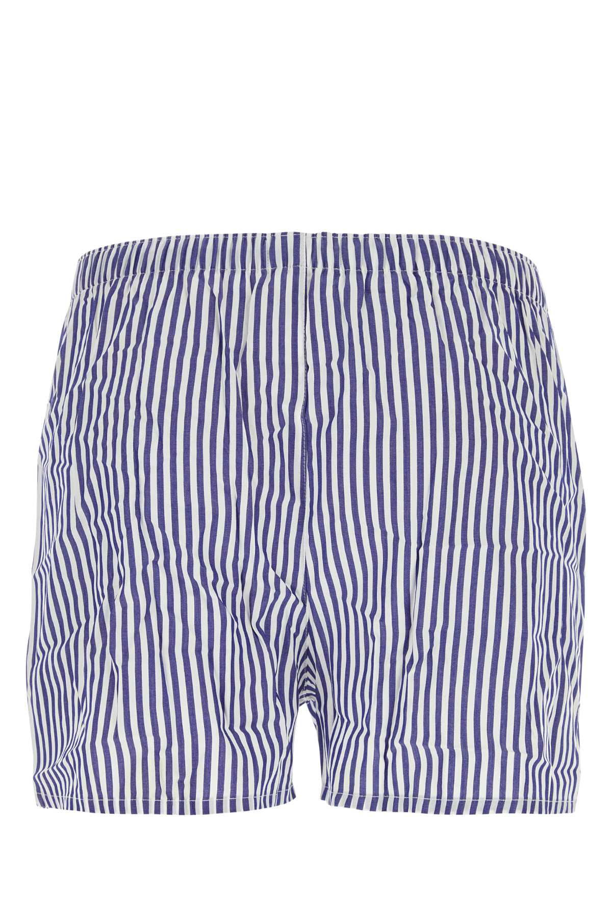 AMI ALEXANDRE MATTIUSSI PRINTED COTTON BOXER