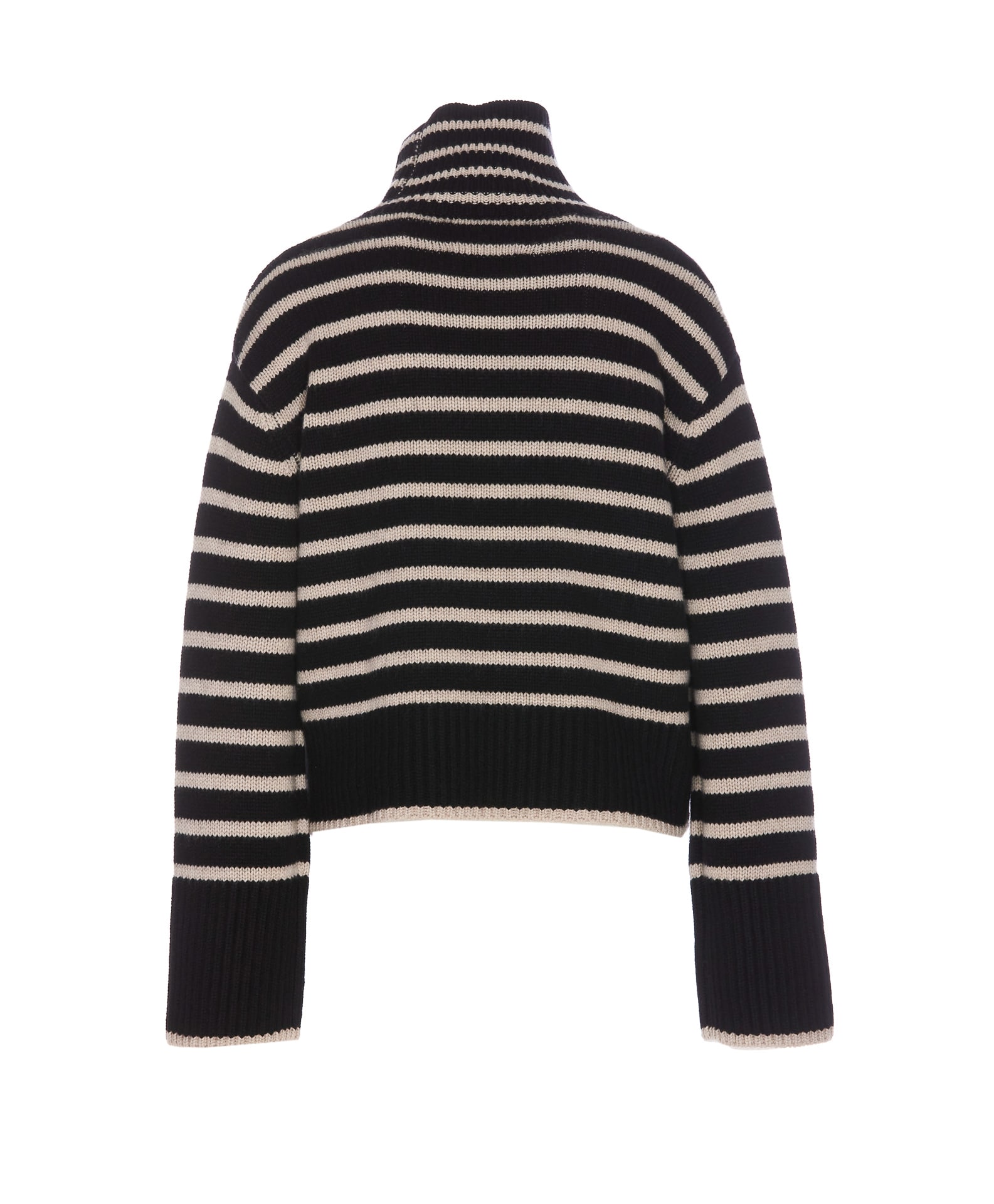 Shop Lisa Yang Fleur Striped Sweater In Black