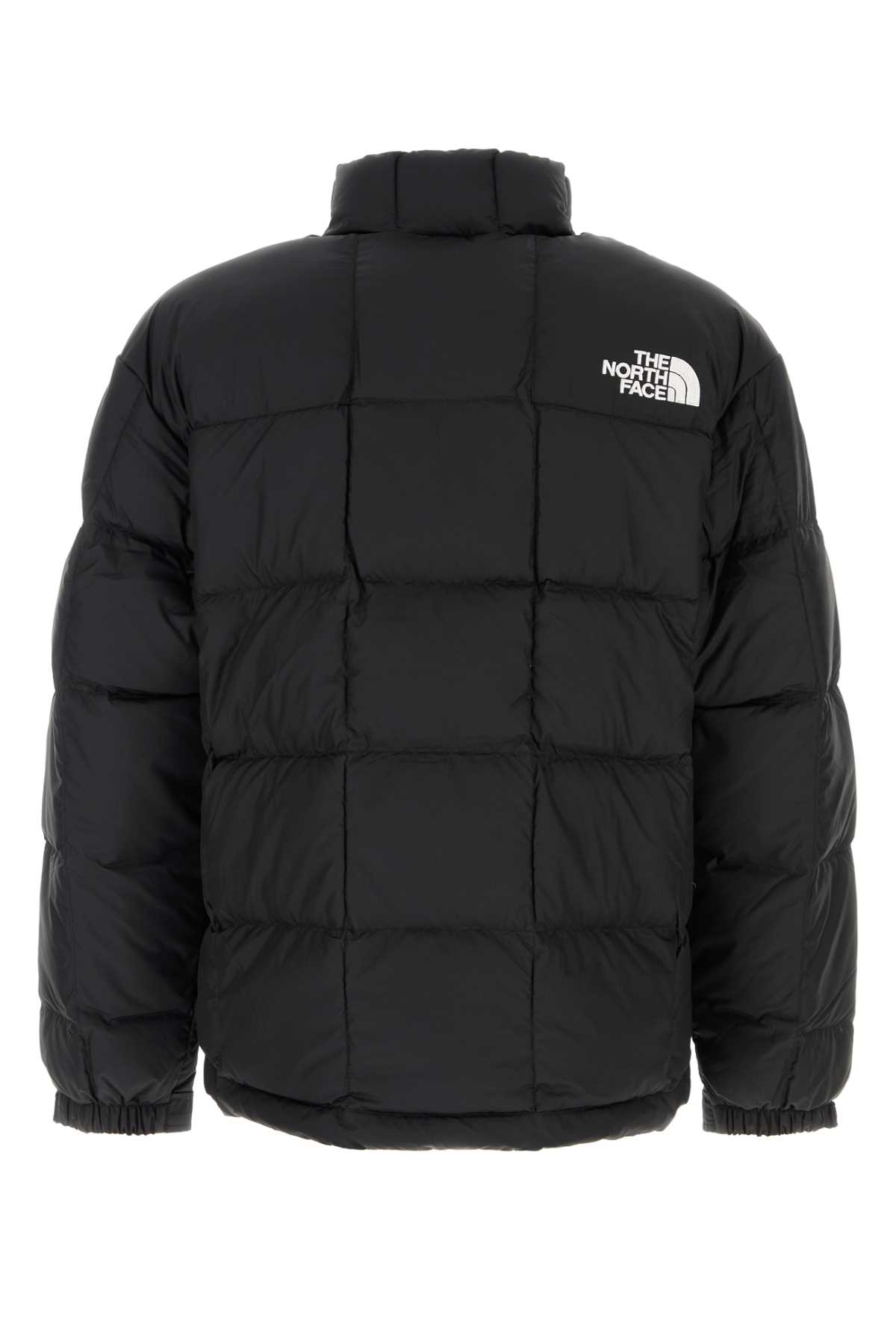 The North Face High Collar Puffer Quilted Jacket In Black