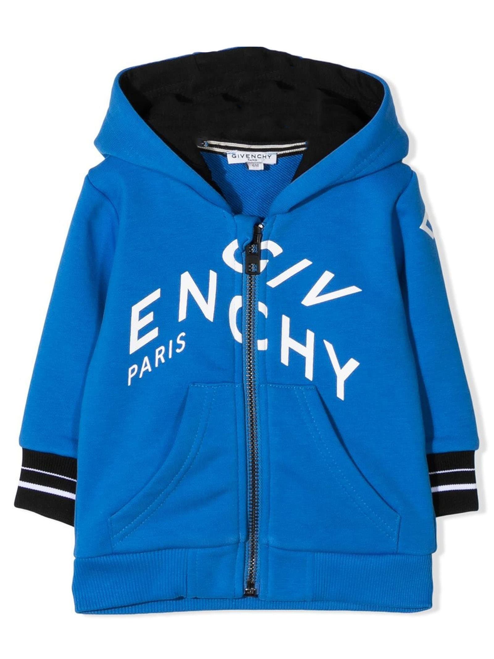 Givenchy Sky Blue Cotton-blend Hoodie