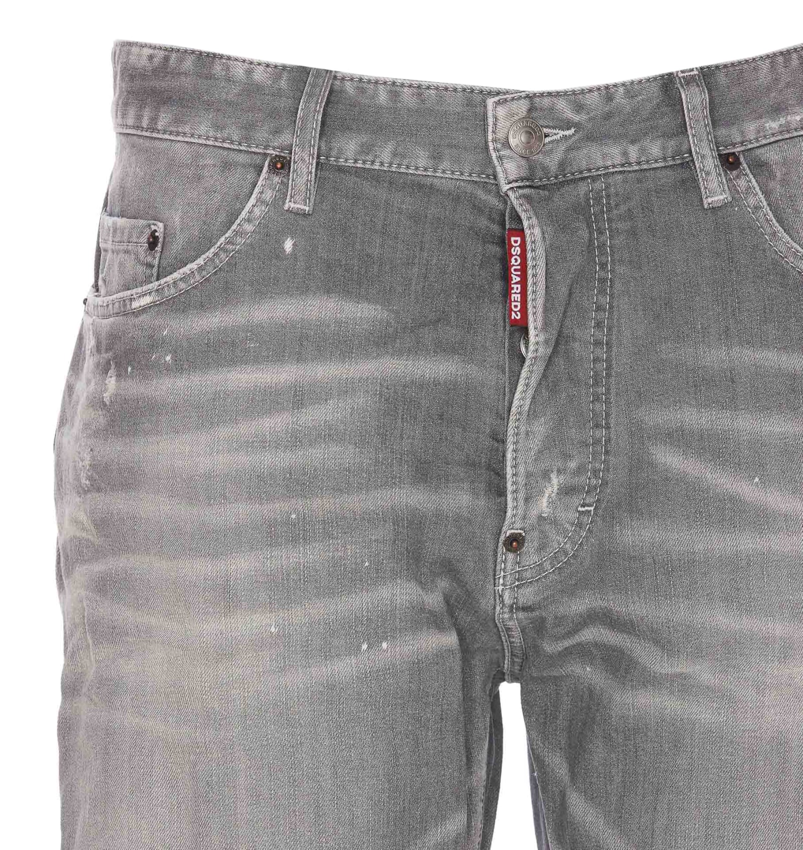 Shop Dsquared2 Skater Jeans In Grigio