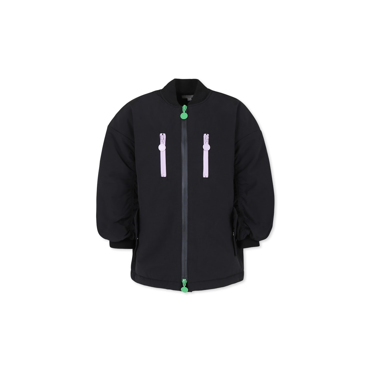 Shop Stella Mccartney Black Down Jacket For Girl