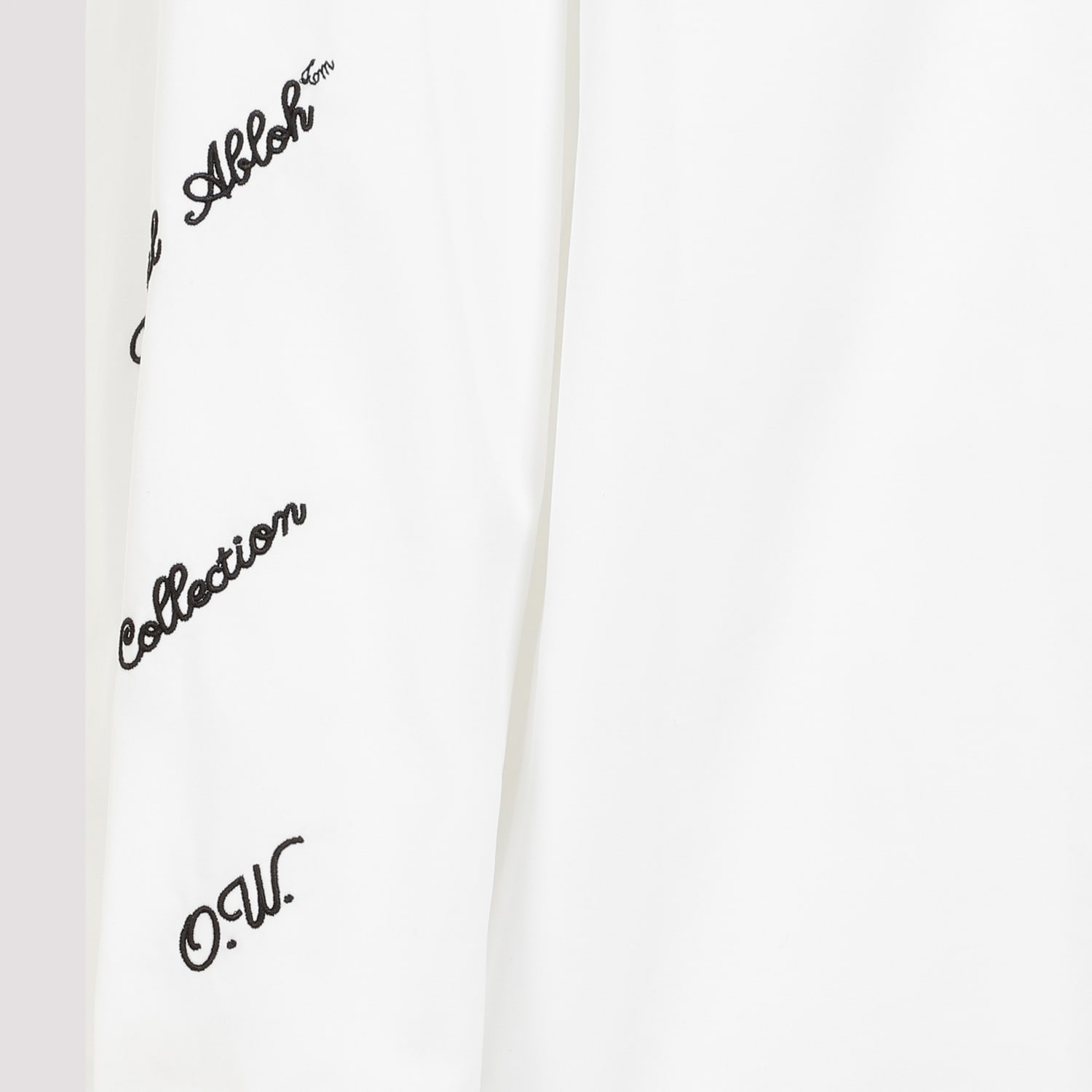 Shop Off-white 23 Logo Heavycot Overshirt In White Black