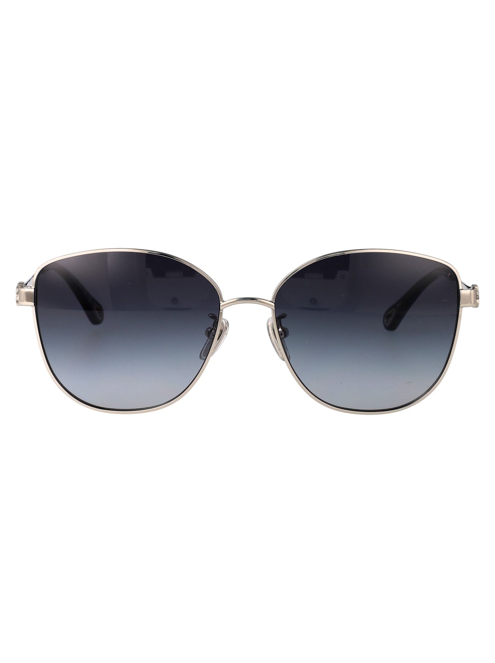 Chloé Chloe Squared Sunglasses Ch0306 Sk 001 In Silver-silver-grey