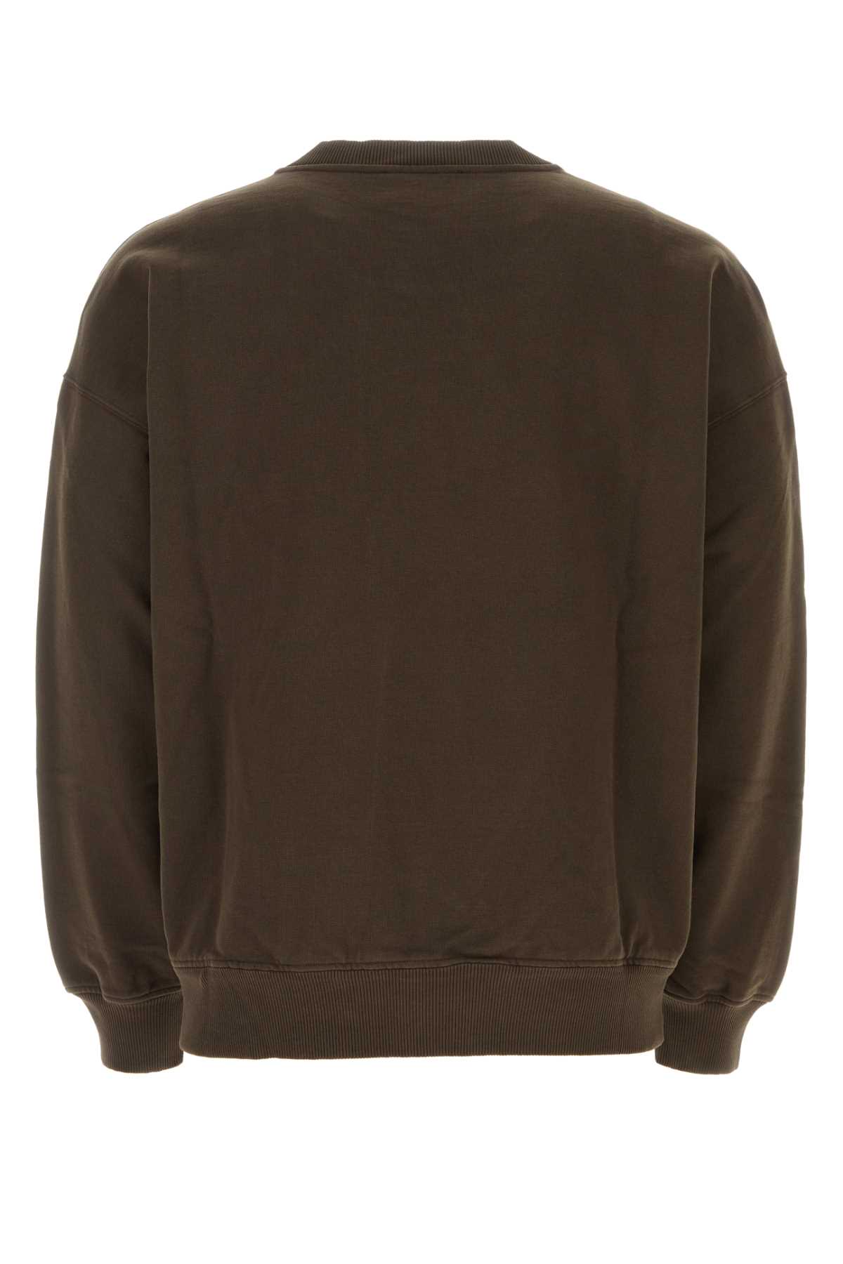 Shop Dolce & Gabbana Brown Cotton Sweatshirt In Marrone