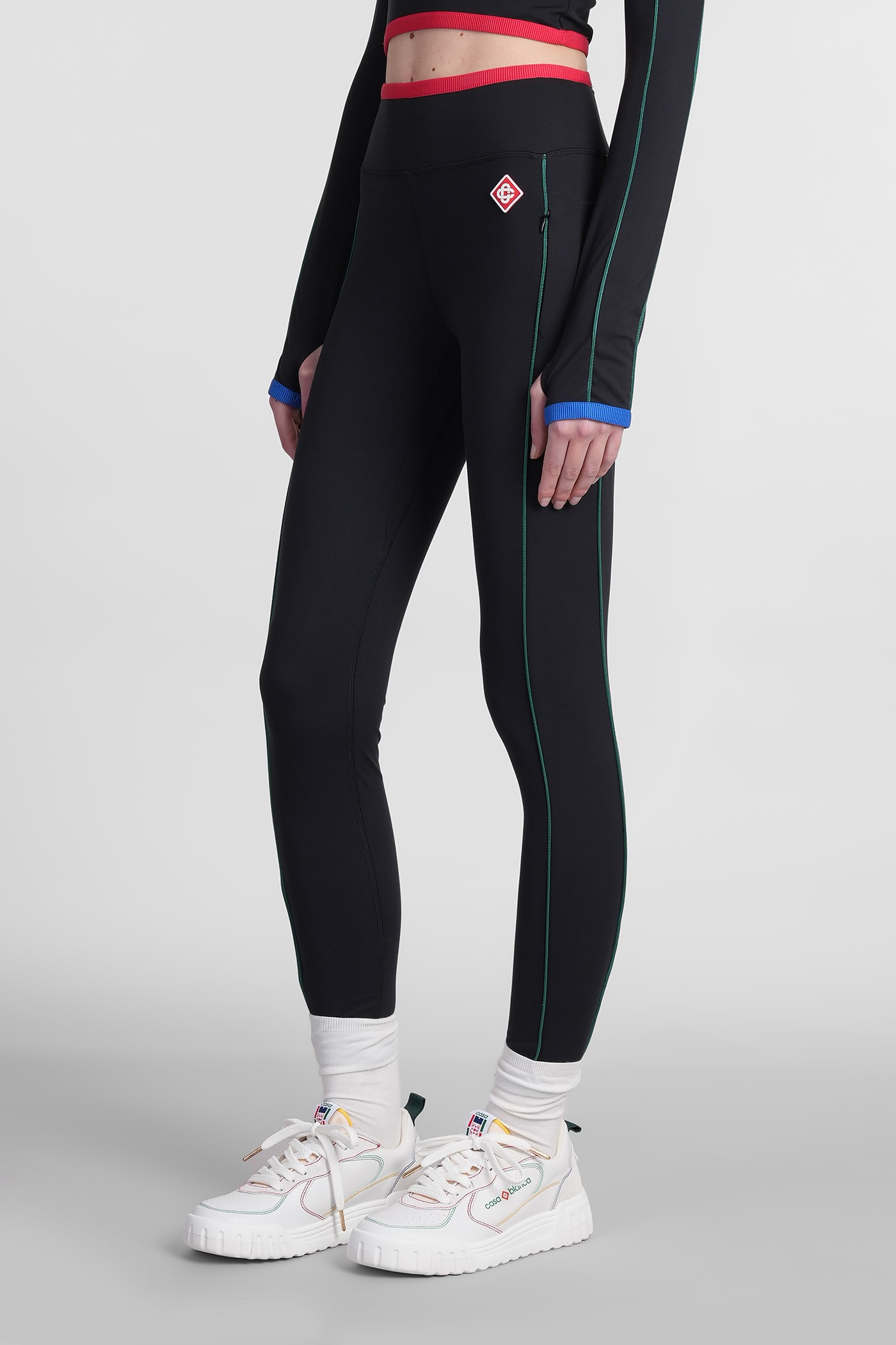 CASABLANCA LEGGINGS IN BLACK POLYAMIDE