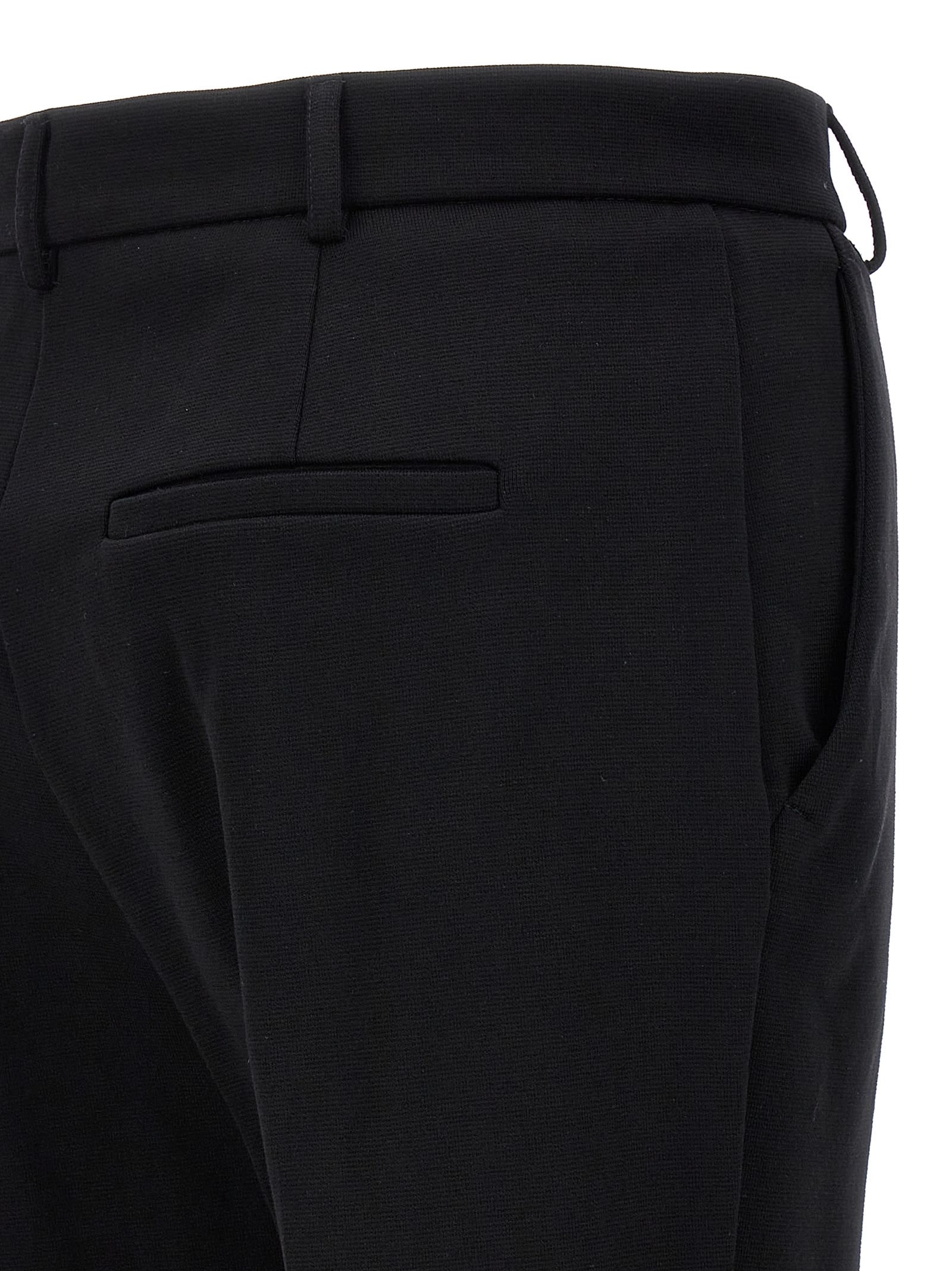 Sportmax Jersey Trousers With Back Pockets And Belt Loops In Black