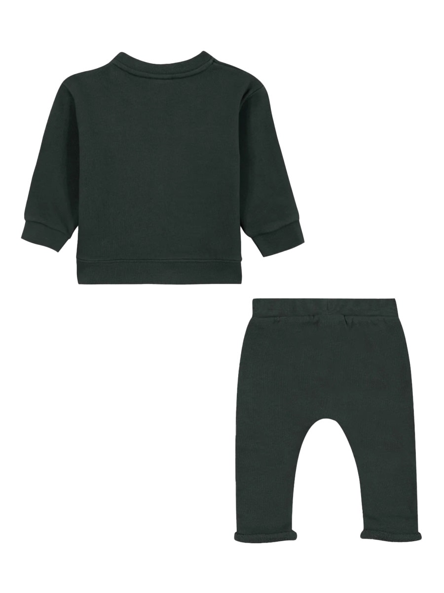 Bonton Ensmily Poodle Pants And Shirt Set In Green