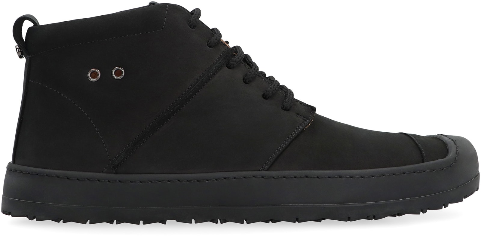 Shop Volta Leather Desert Boots In Black