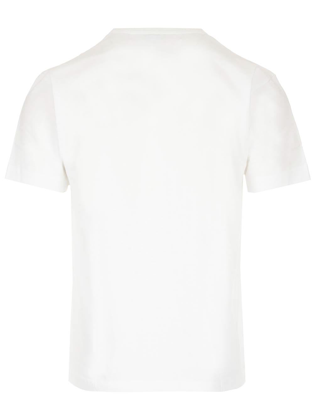 COMME DES GARÇONS PLAY T-SHIRT DOUBLE RED HEARTS