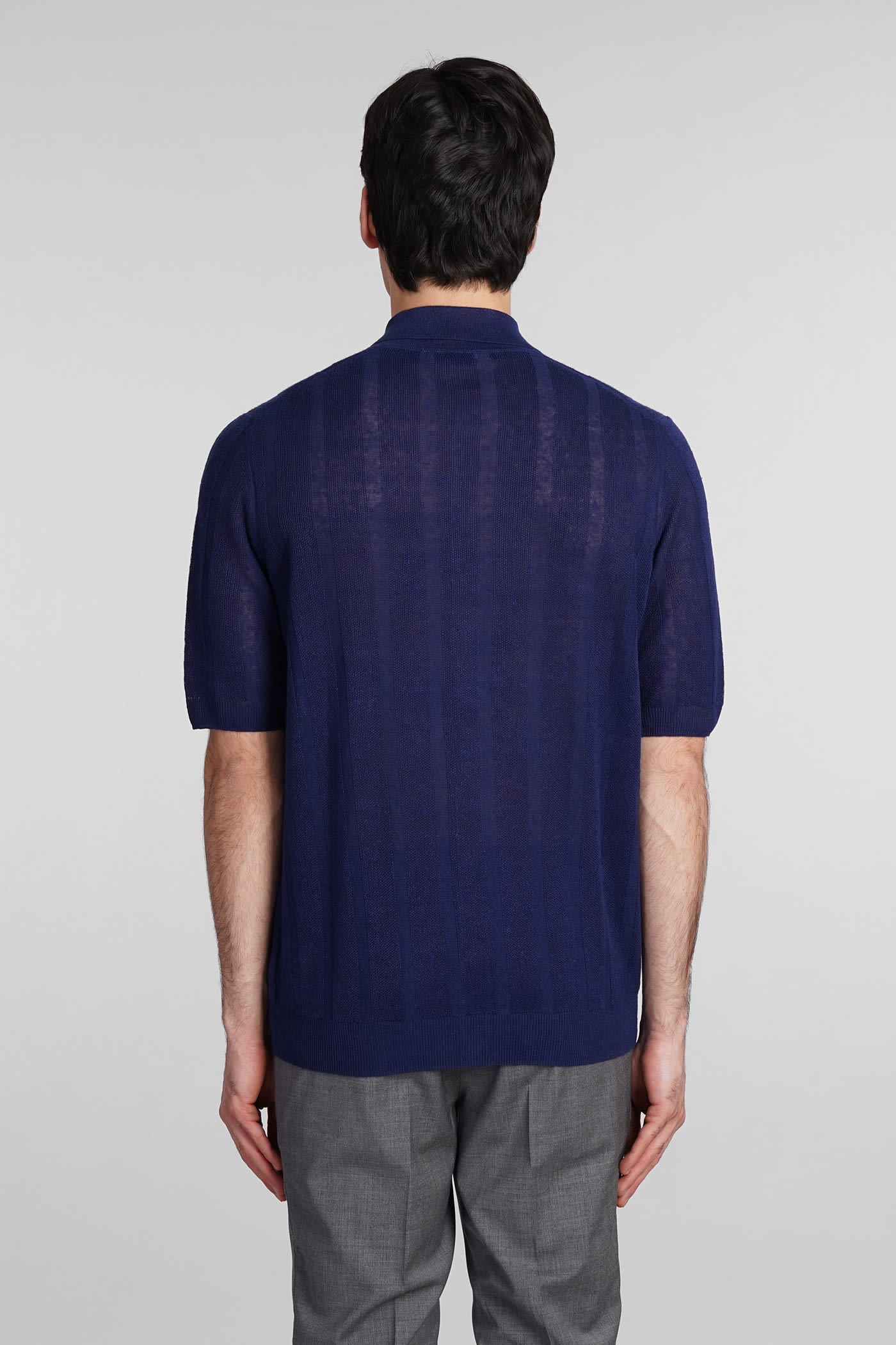 Shop Ballantyne Shirt In Blue Linen