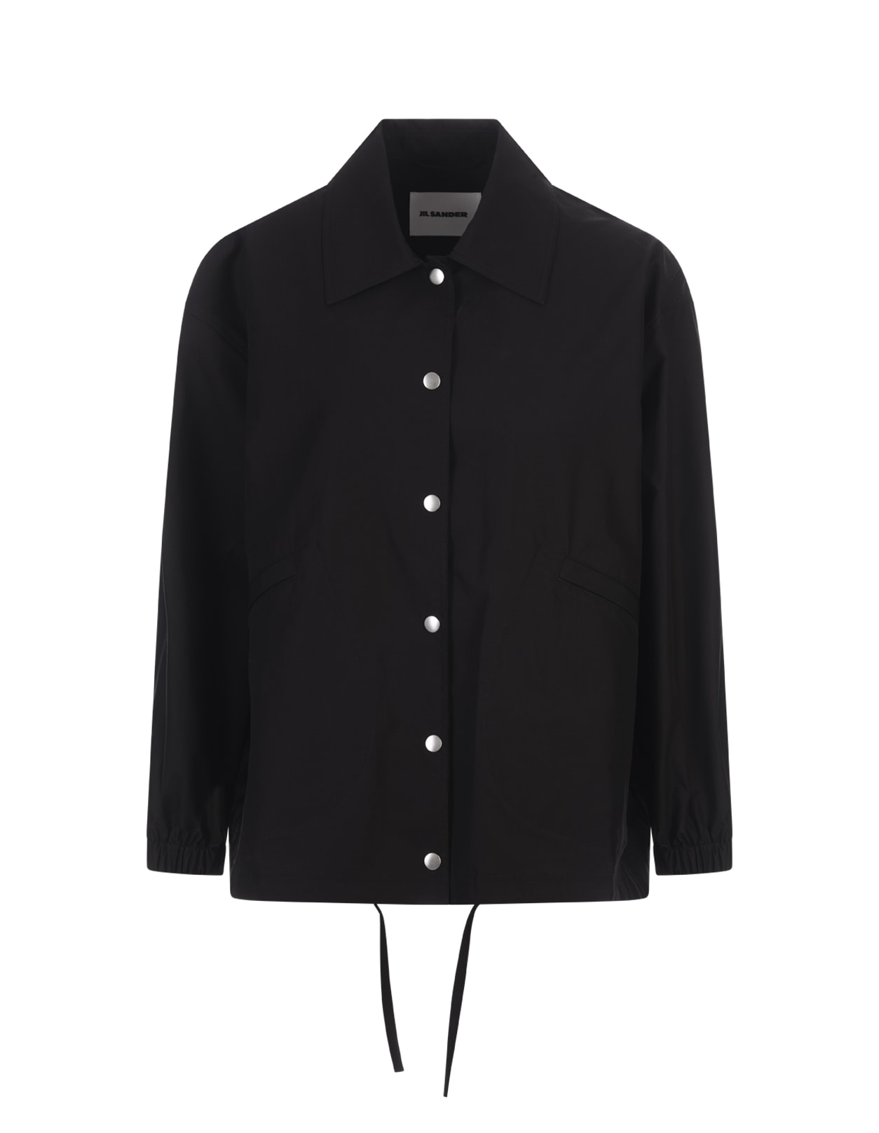 Shop Jil Sander Black Jacket With Logo