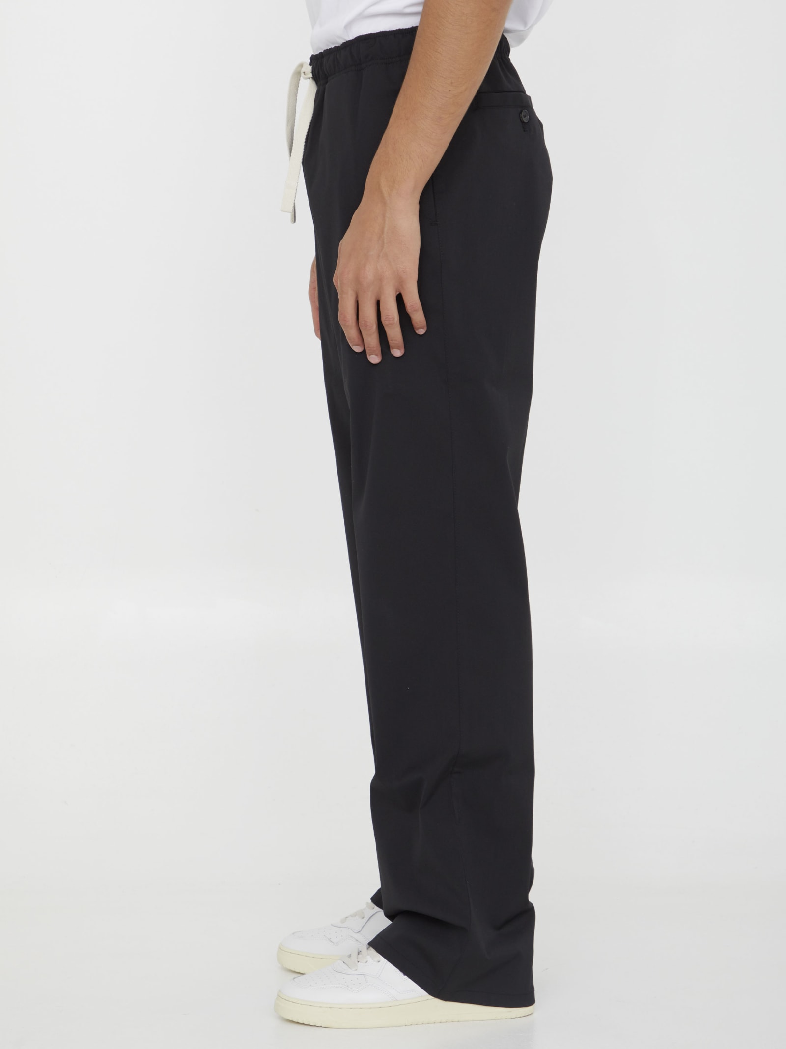 Shop Palm Angels Pa Monogram Pants In Black