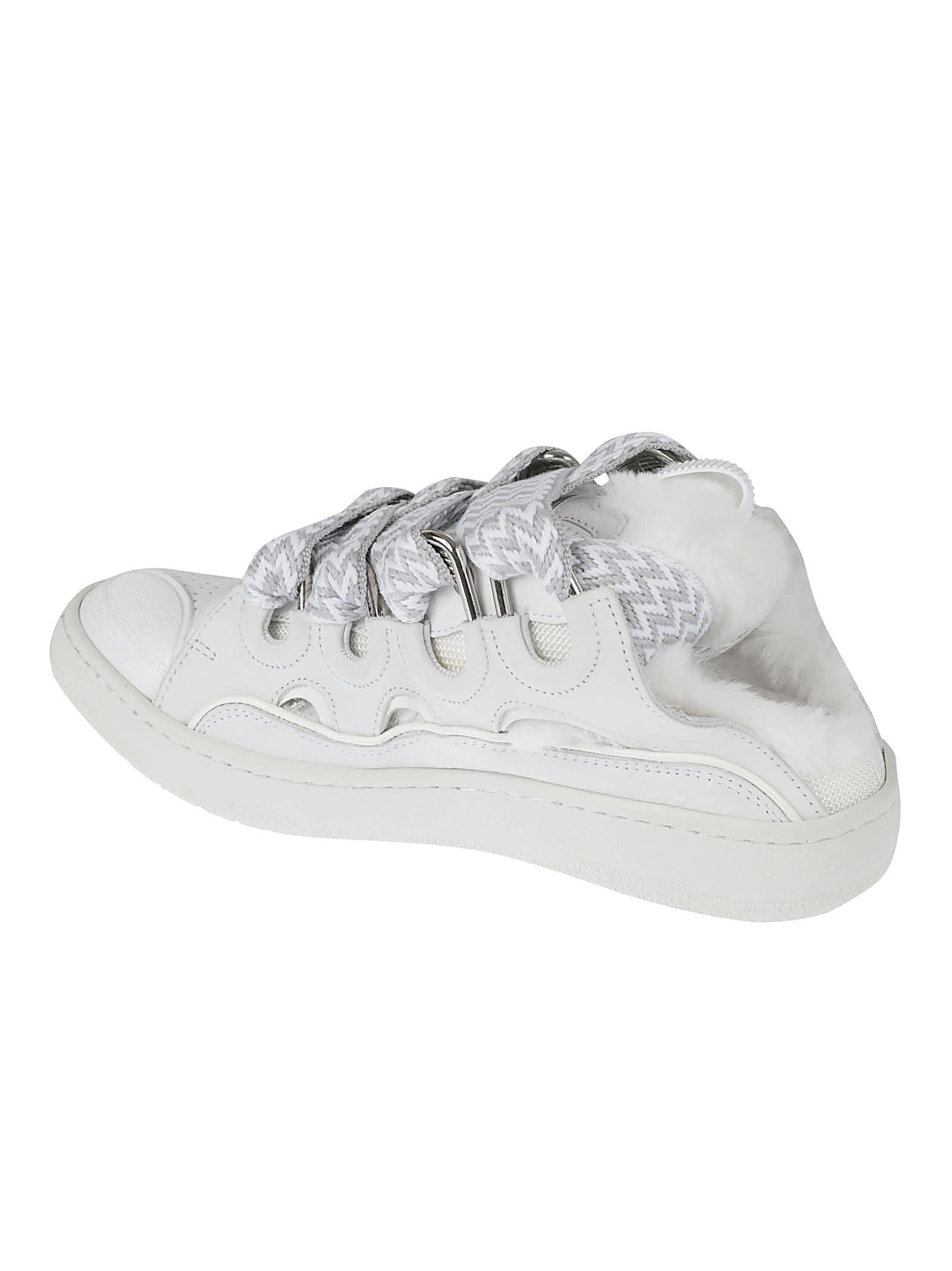 Lanvin Curb Mules In White