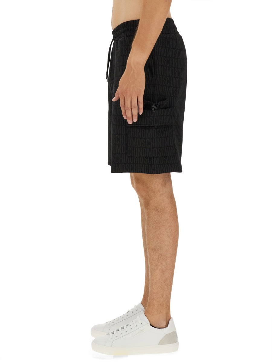 Moschino Sweatshirt Bermuda In Black