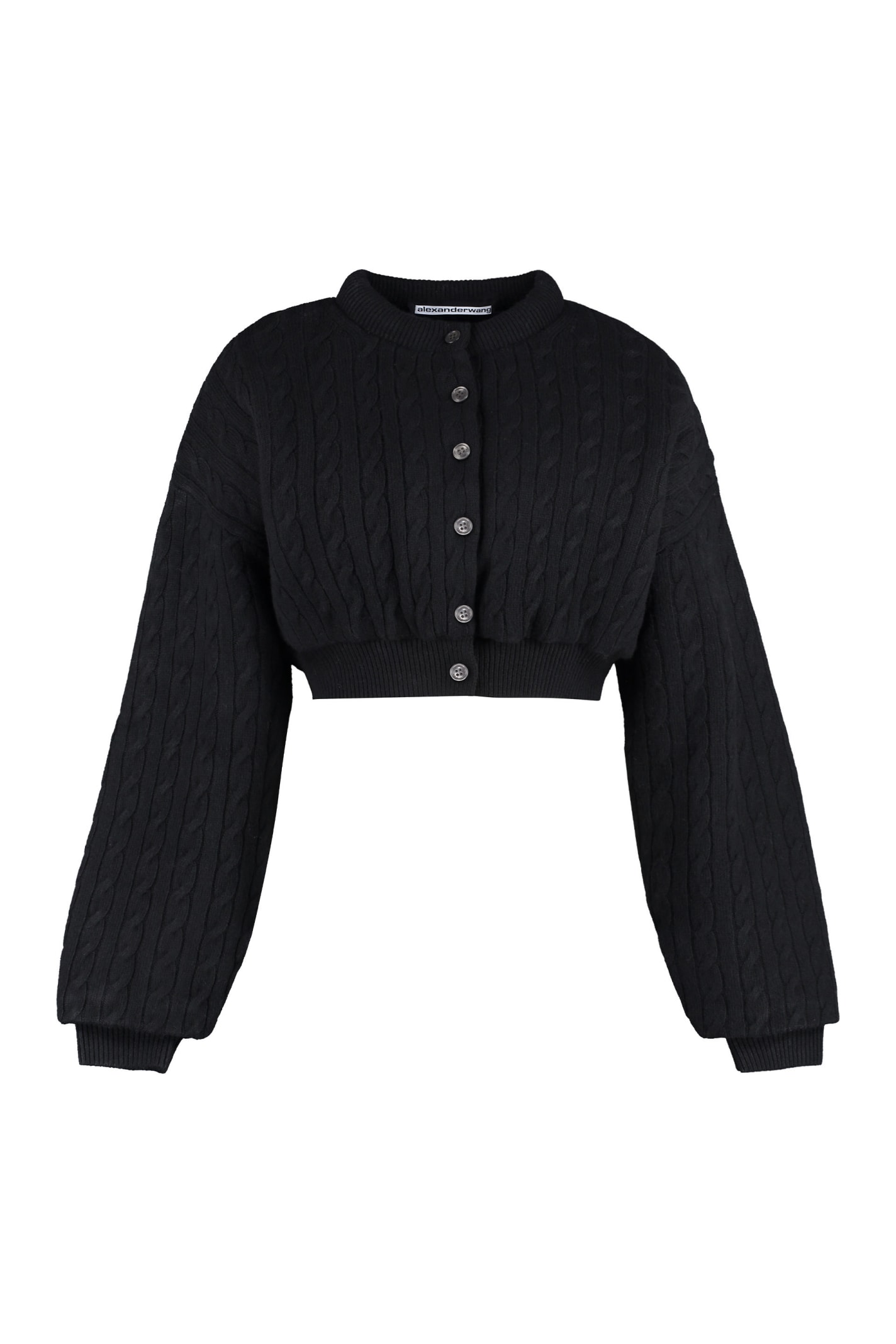 Alexander Wang Cropped-length Knitted Cardigan