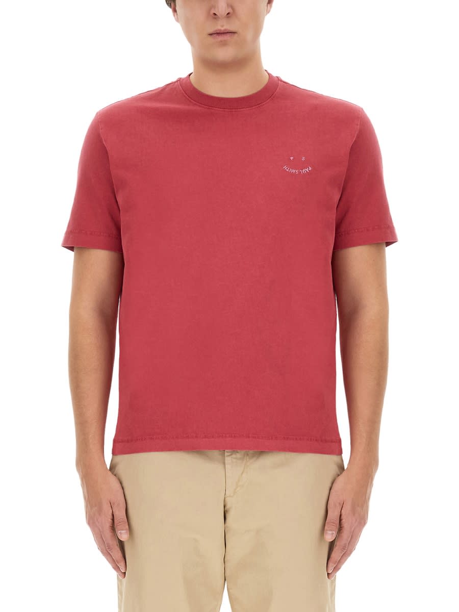 Shop Ps By Paul Smith T-shirt With Logo In Pink