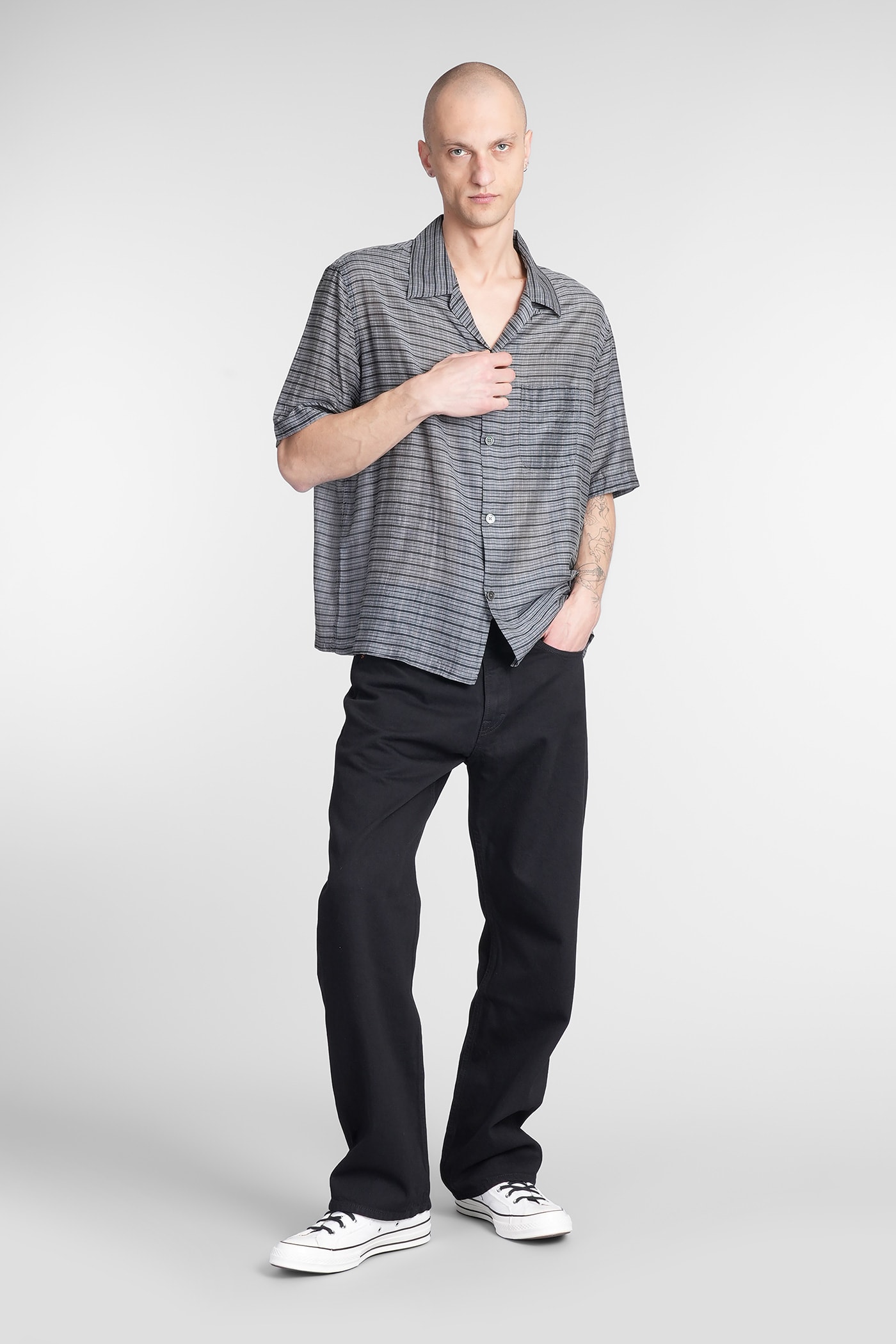Shop Our Legacy Third Cut Jeans In Black Cotton