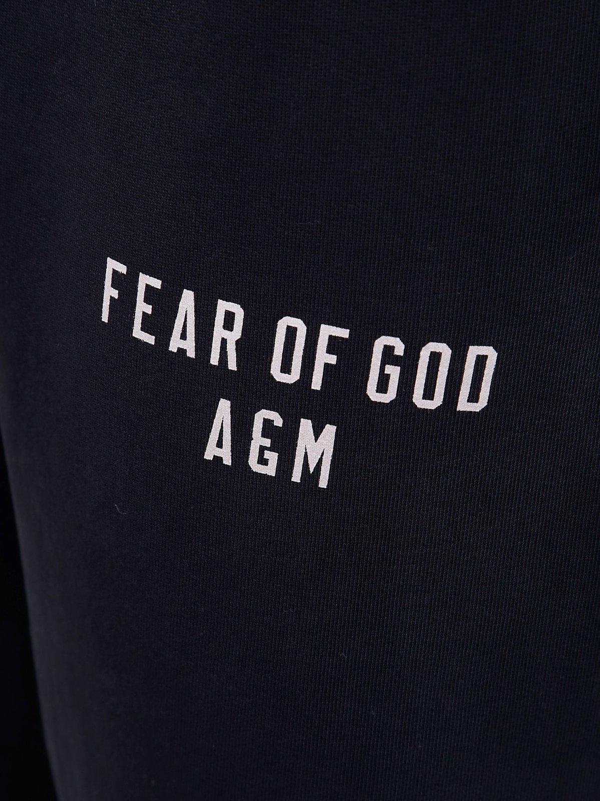 Fear Of God Logo Printed Drawstring Track Pants