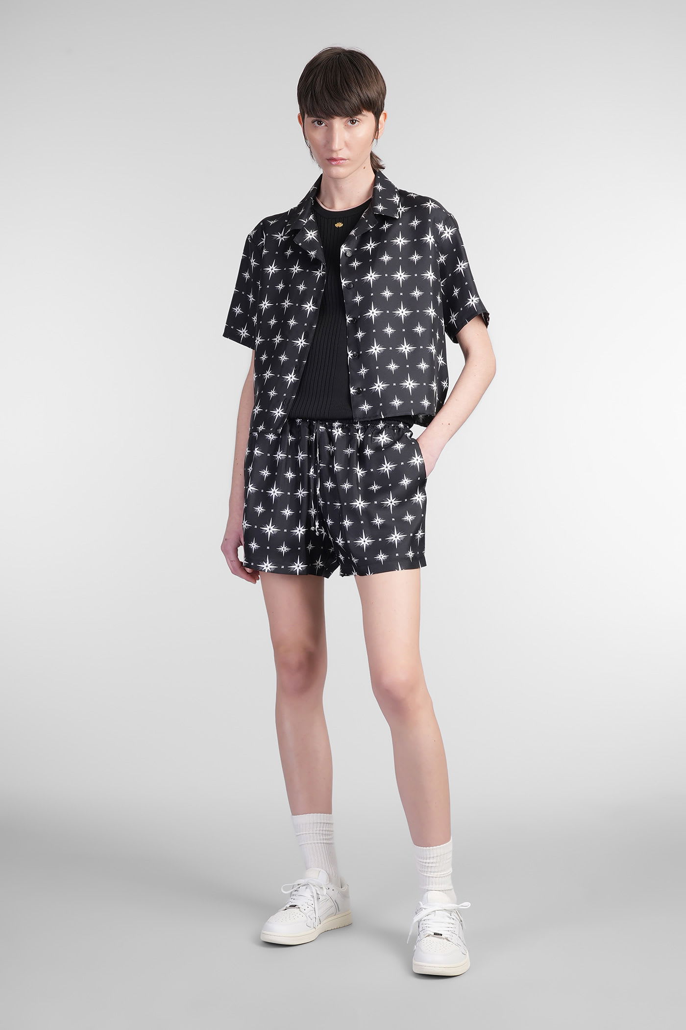 Amiri Topwear In Black Viscose