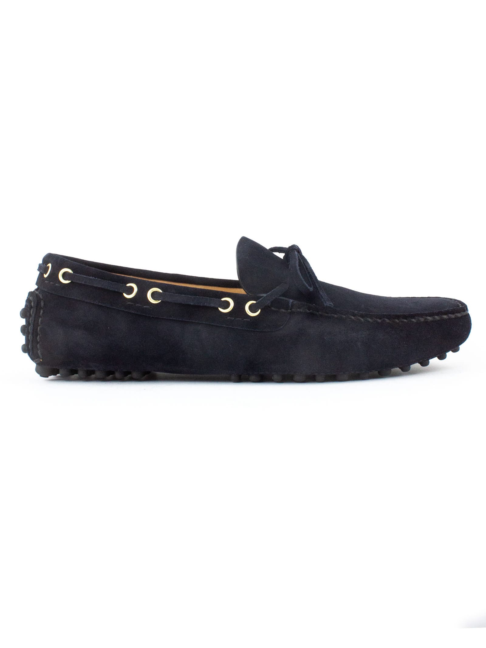 Car Shoe Driver Loafer In Blue Suede