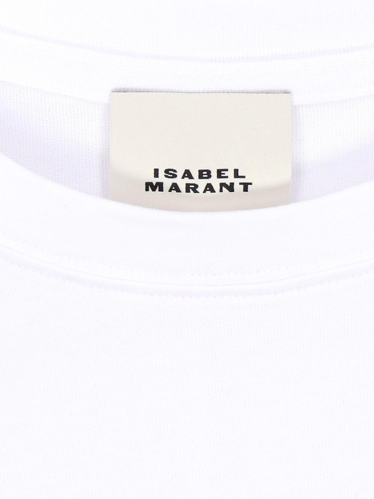 Shop Isabel Marant Zelitos T-shirt In White