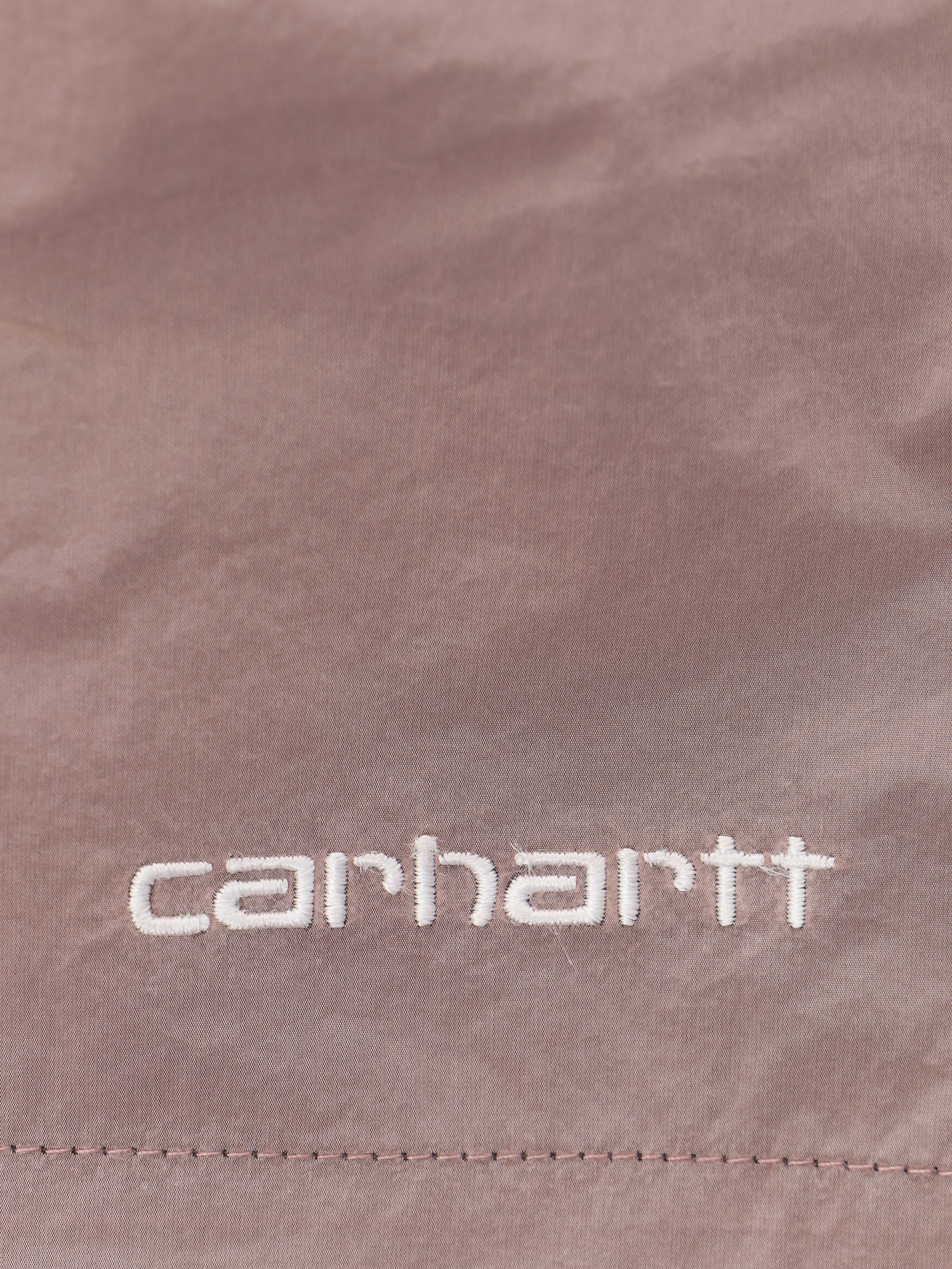 Shop Carhartt Tobes Swim Trunk In Pink/white