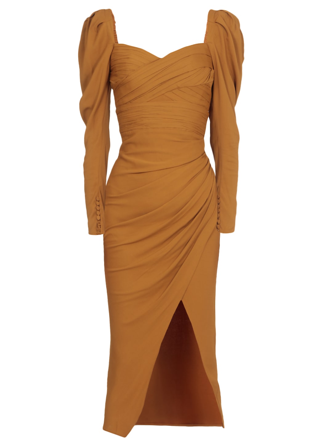 Photo of  self-portrait Stretch Crepe Midi Dress- shop self-portrait Dresses online sales
