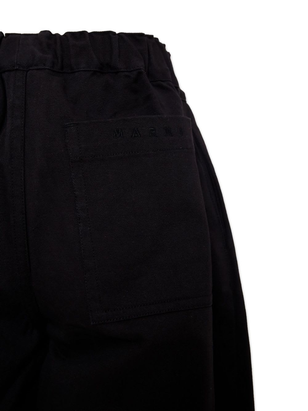Marni Kids Pants With Elasticated Waist In Black
