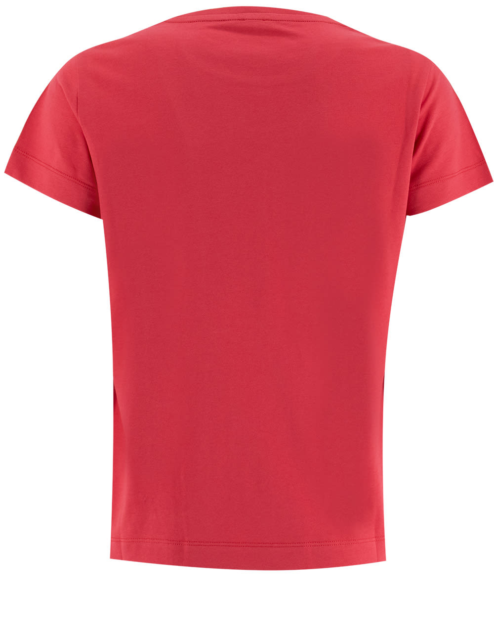 Pinko Love Birds-embroidered T-shirt In Rosso