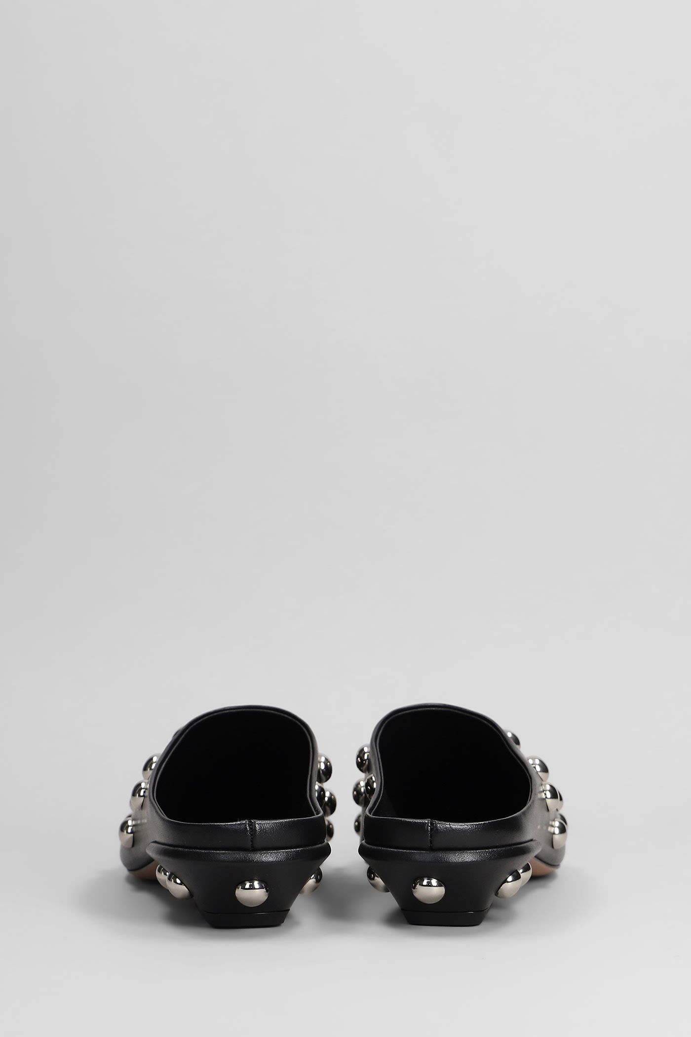 Paris Texas Studded Pointed Toe Mule In Black