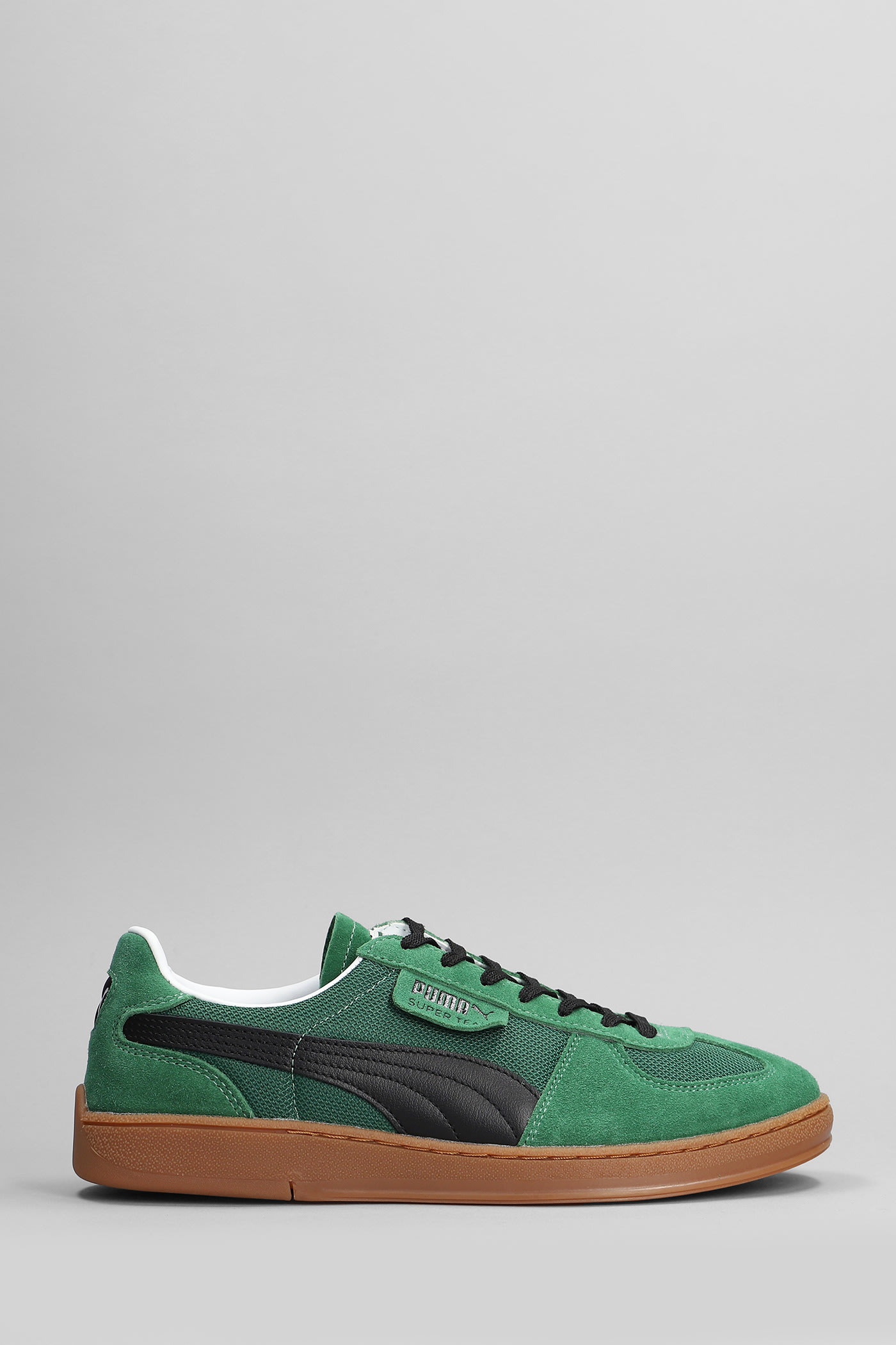 Shop Puma Super Team Og Sneakers In Green Suede And Fabric