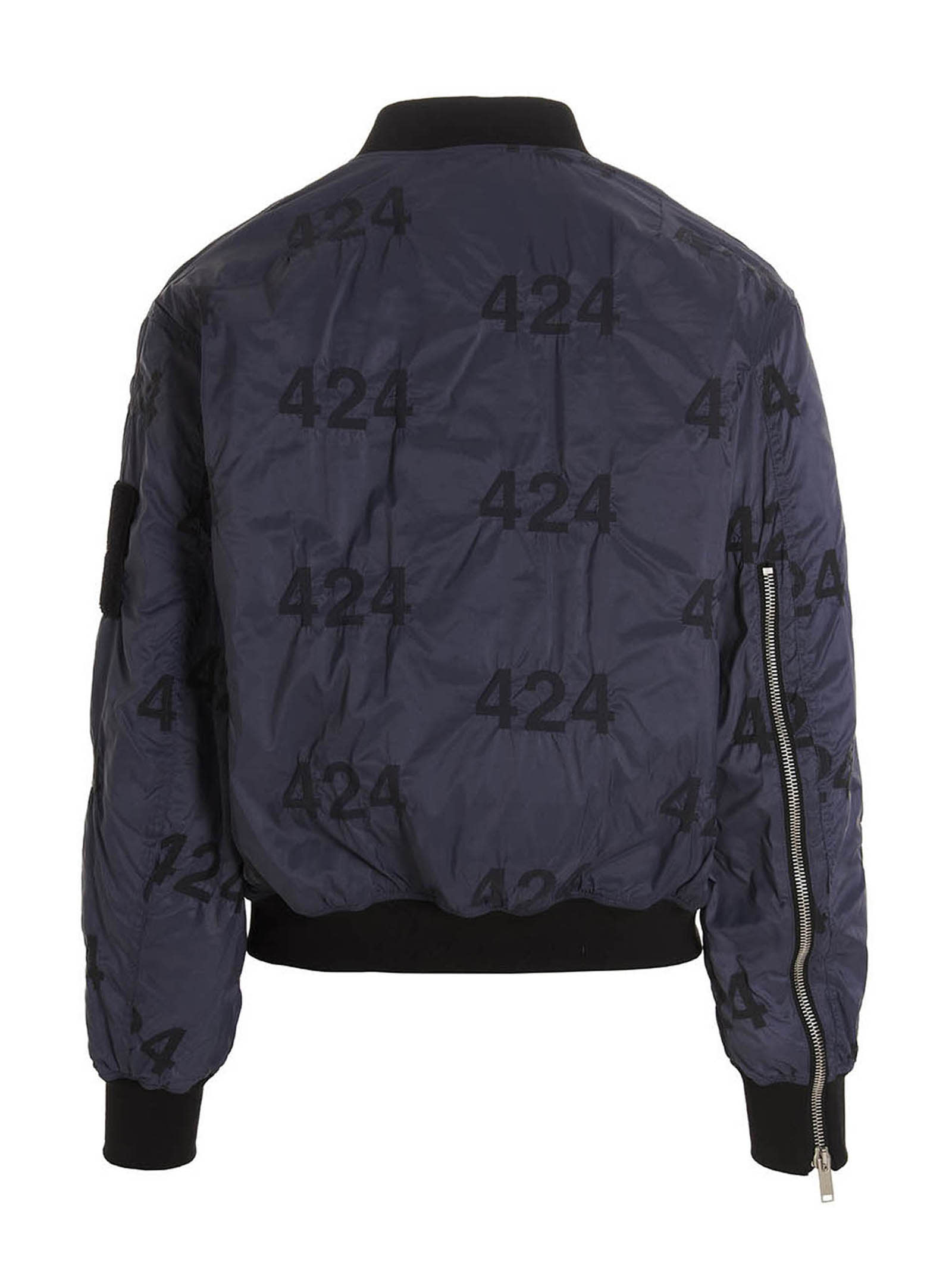 Shop Fourtwofour On Fairfax Reversible Logo Bomber Jacket. In Multicolor