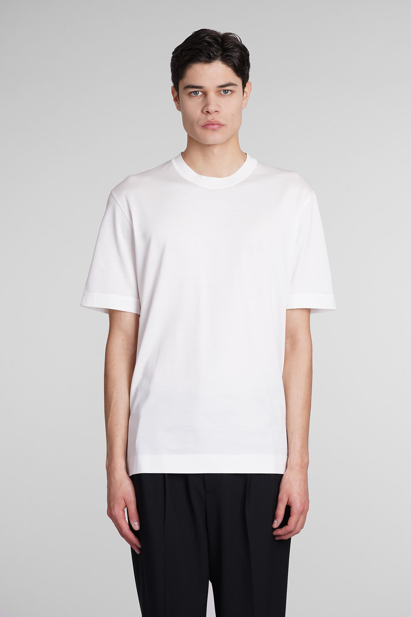 Shop Zegna T-shirt In White Cotton