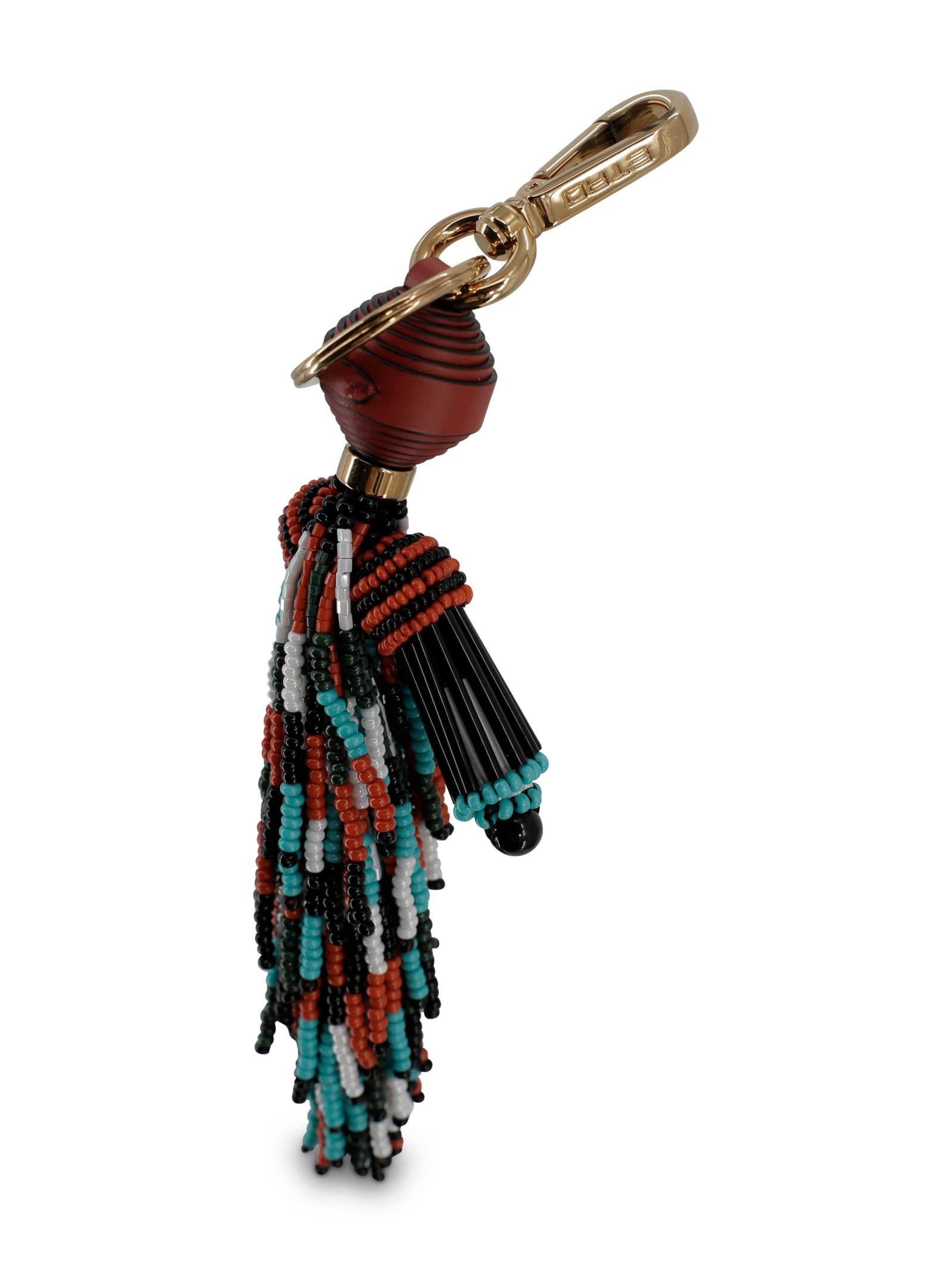 Etro Charm With Man And Fringing In Multi