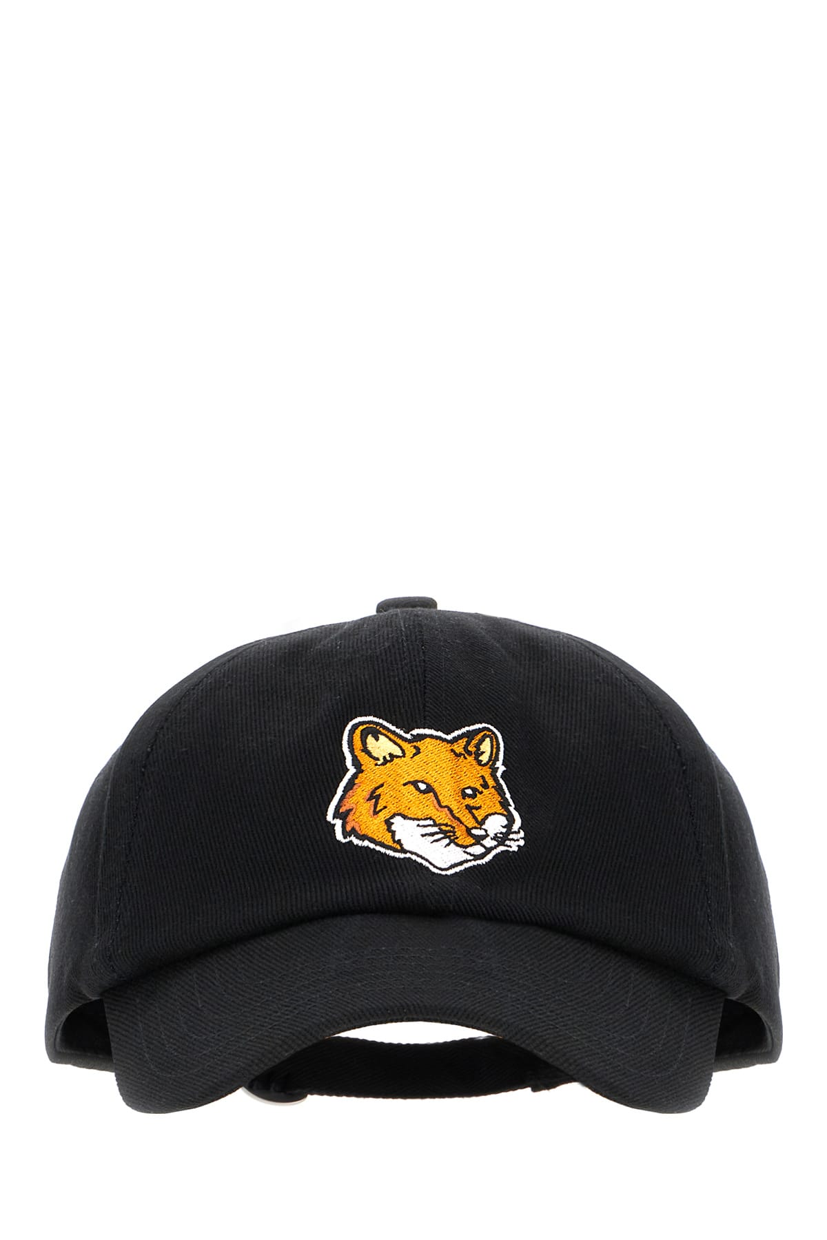 Maison Kitsuné Black Cotton Baseball Cap