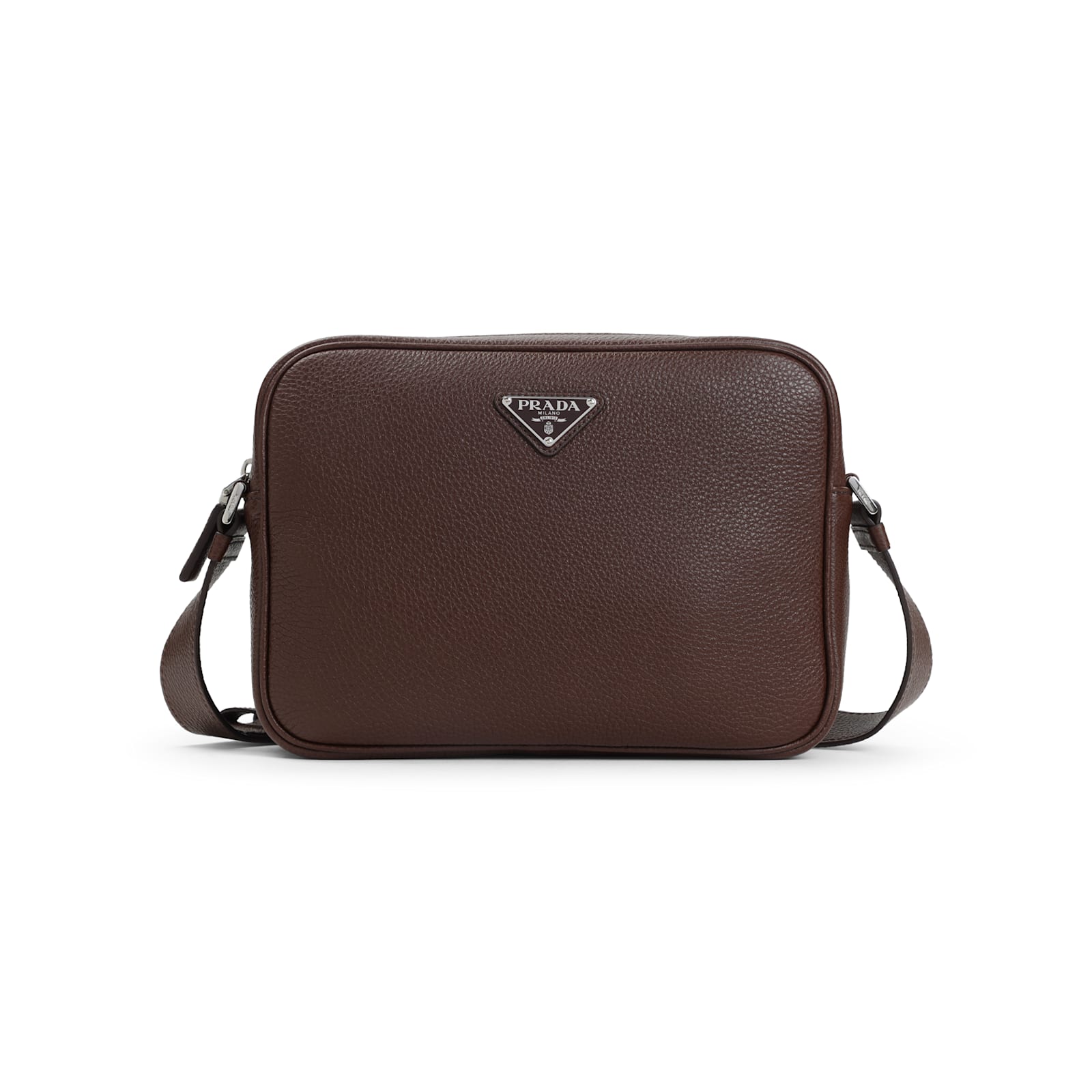 Prada Cross Body Bag In Brown