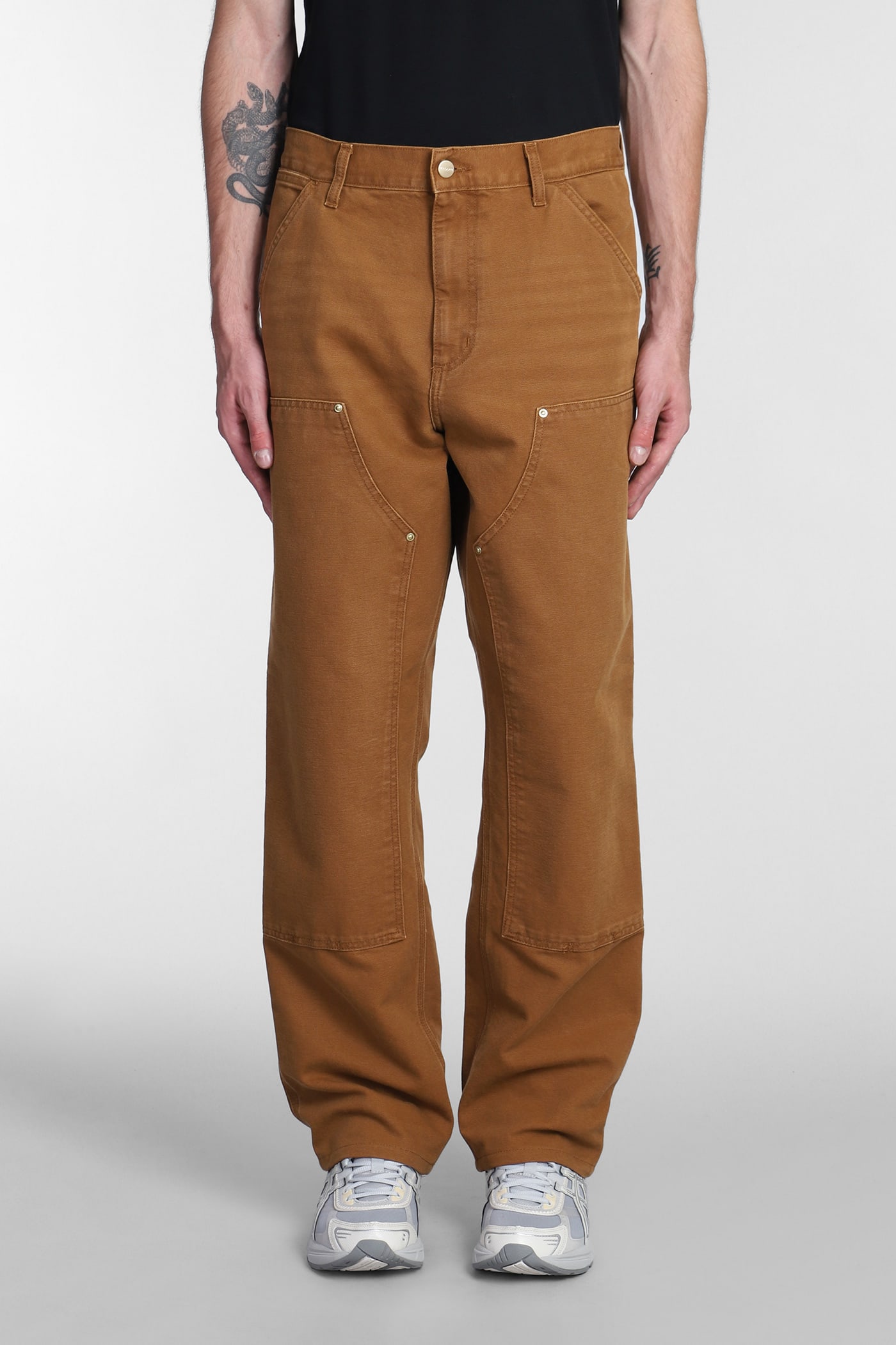 Carhartt Double-knee Relaxed Straight Fit Pants In Deephbrown