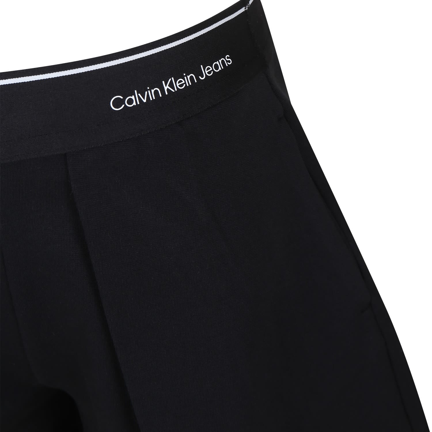 Shop Calvin Klein Black Shorts For Girl With Logo