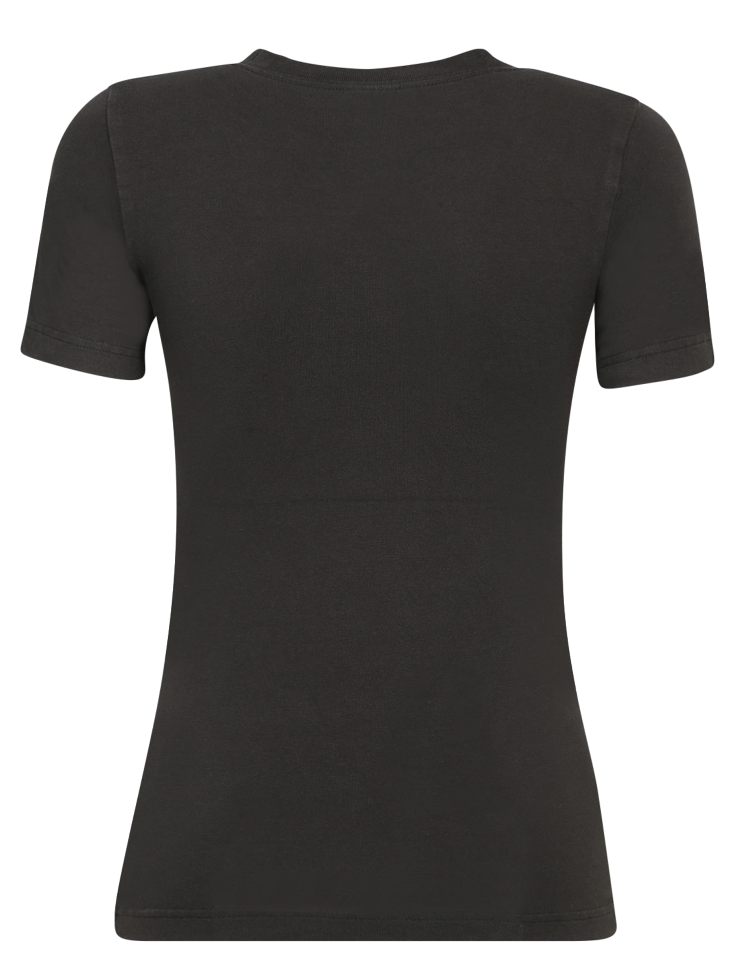 Shop Balenciaga Fitted Activewear Black T-shirt