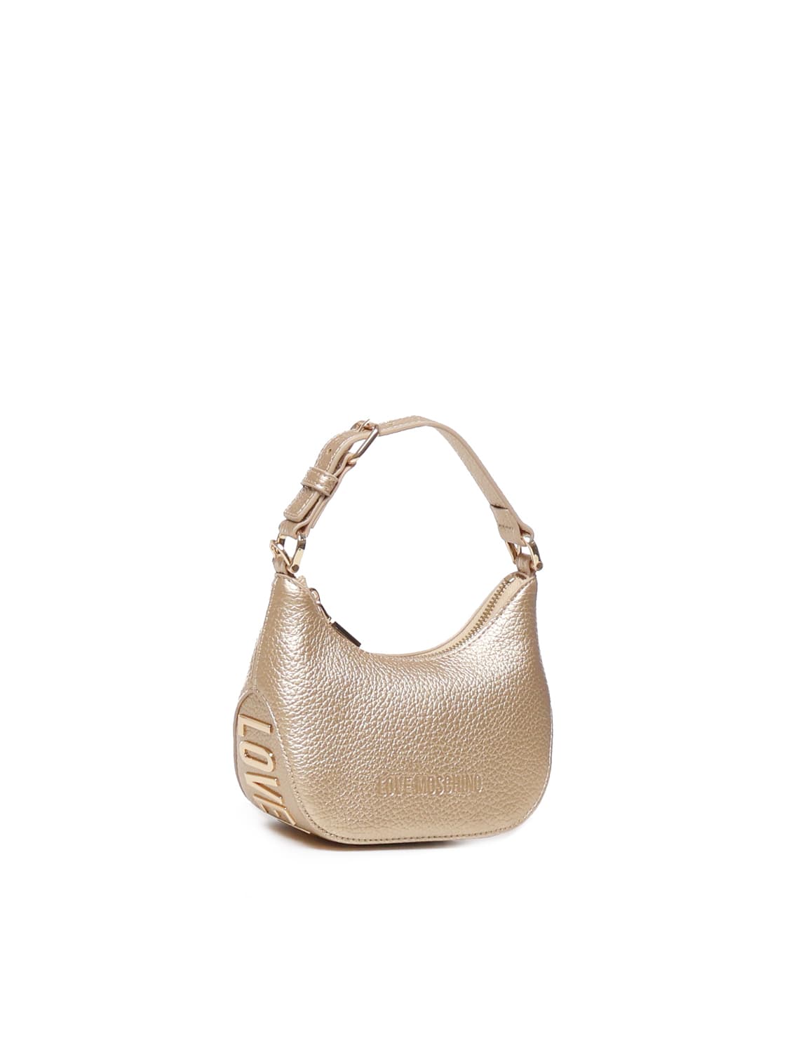 Shop Love Moschino Bag With Logo In Golden