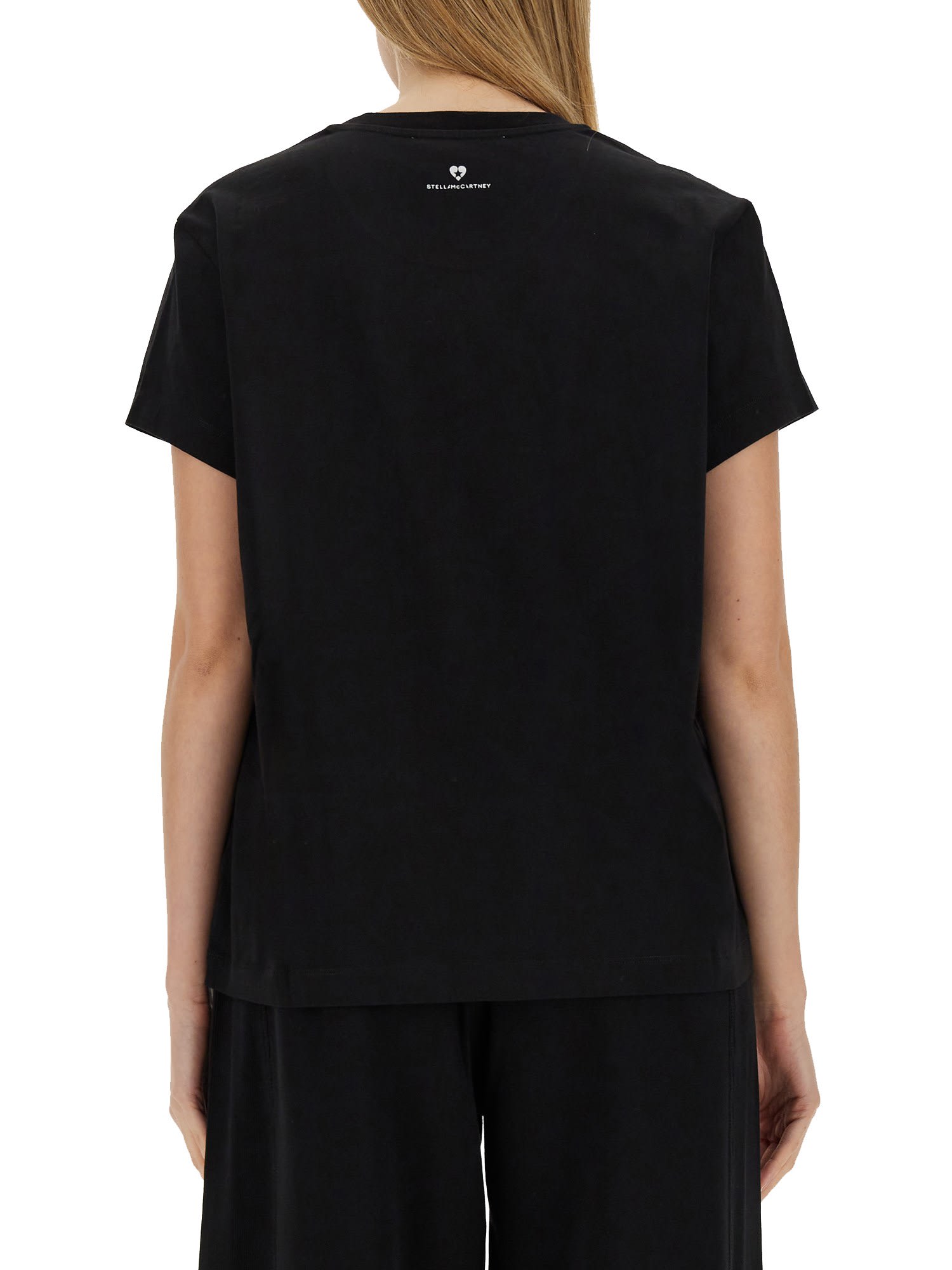 Shop Stella Mccartney T-shirt With Logo In Nero