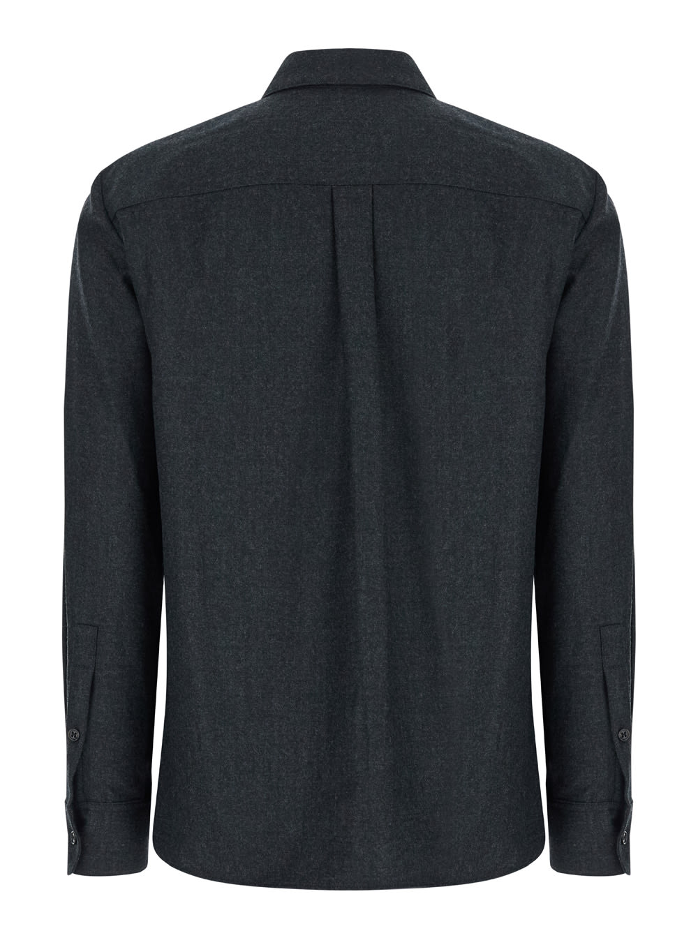 Theory Grey Shirt With Classic Collar In Grey