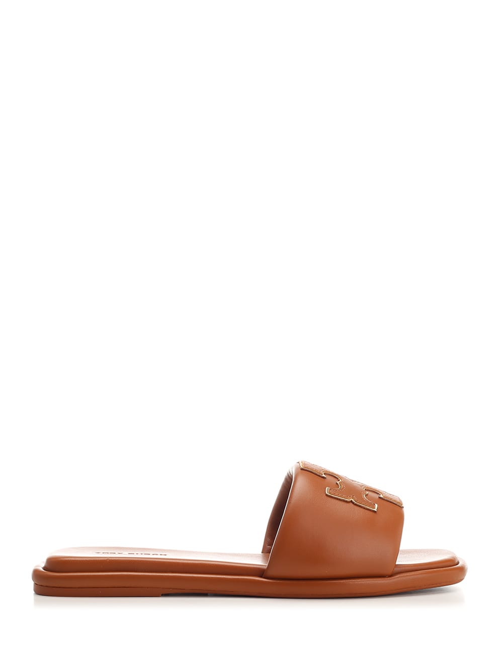Tory Burch Leather Slide In Brown