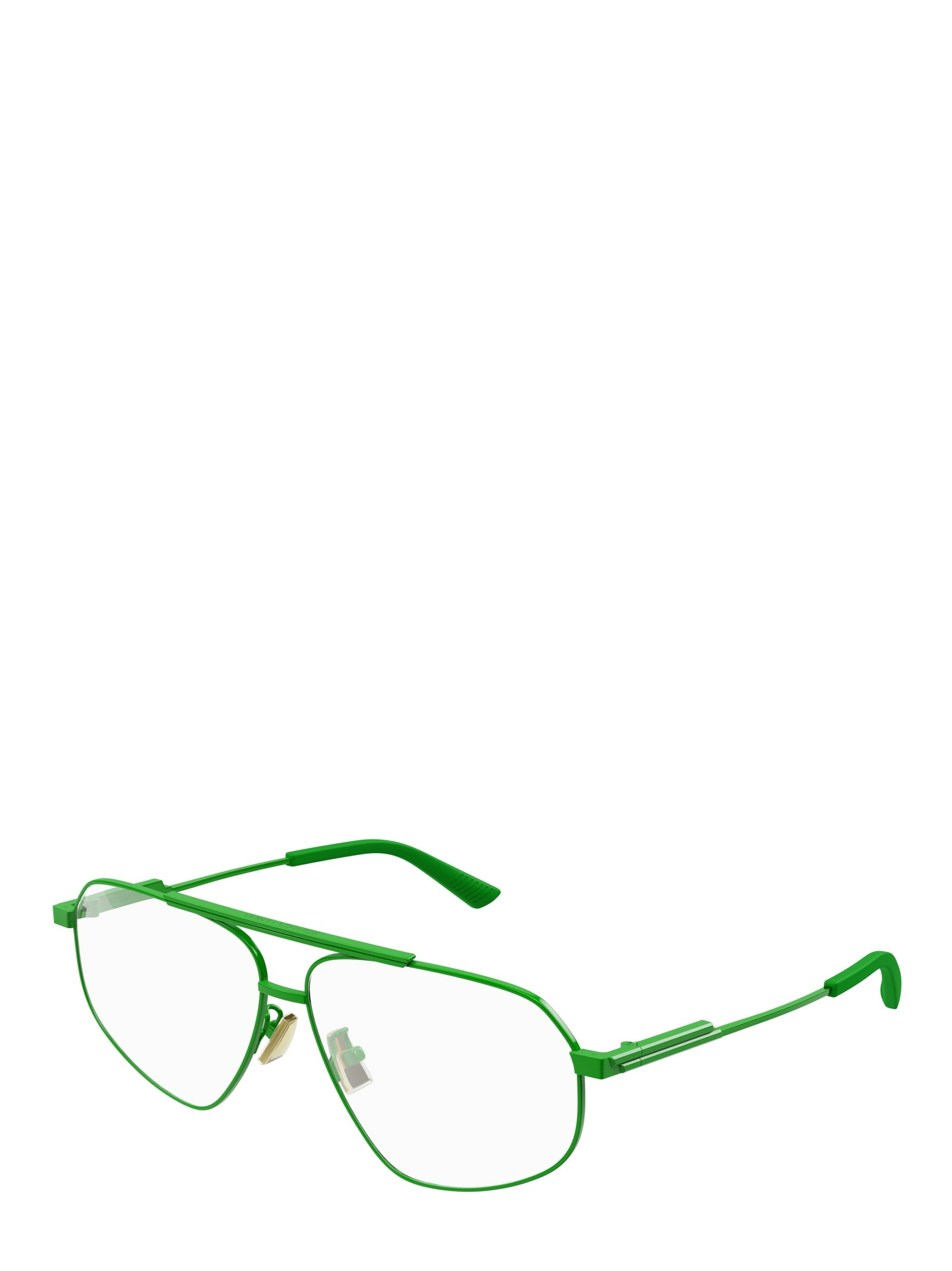 Shop Bottega Veneta Bv1196o Green Glasses