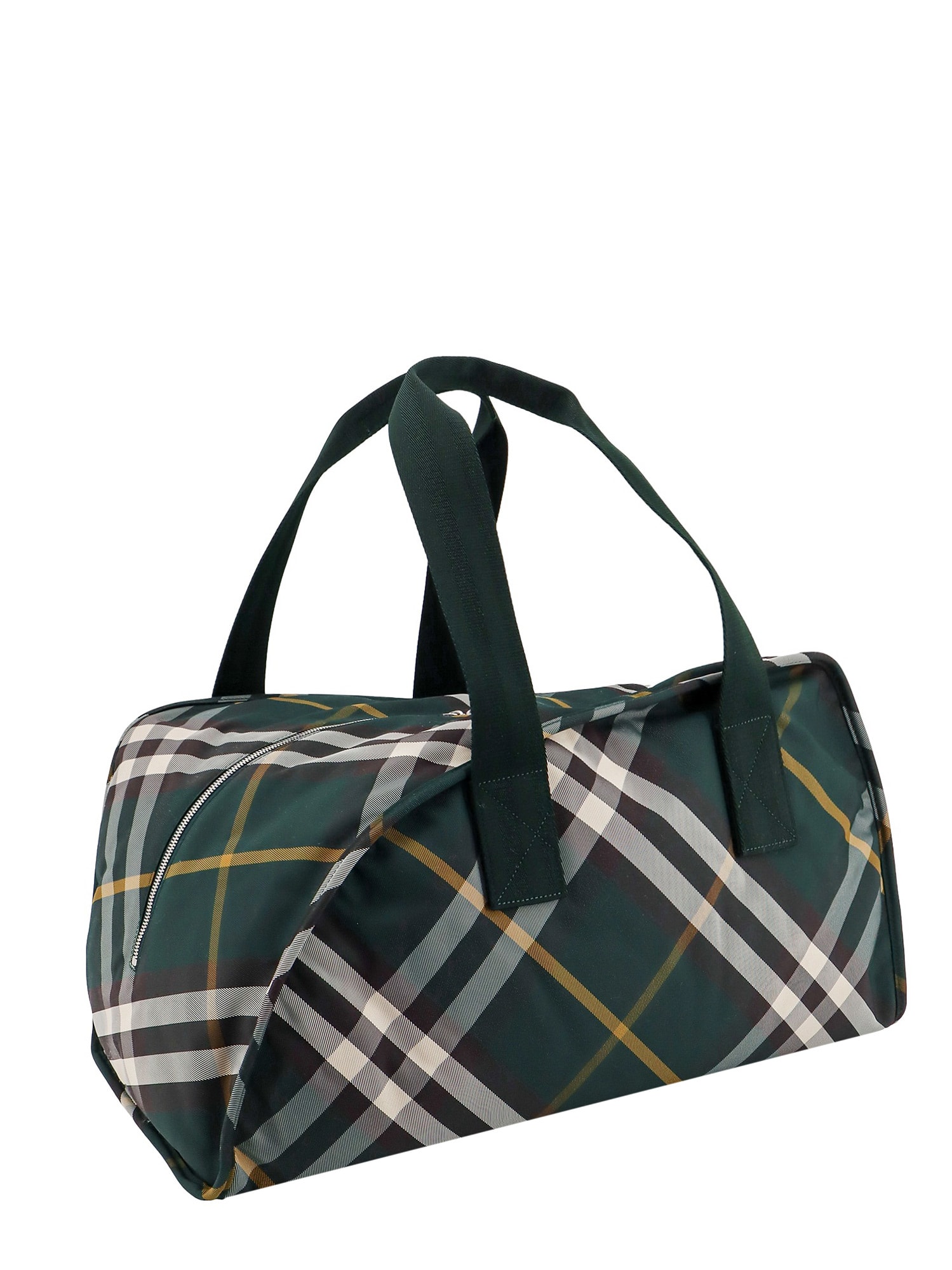 Shop Burberry Shield Duffle Bag In Green