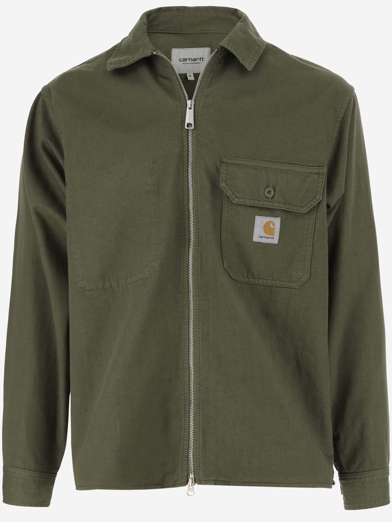 Shop Carhartt Cotton Jacket With Logo In Green