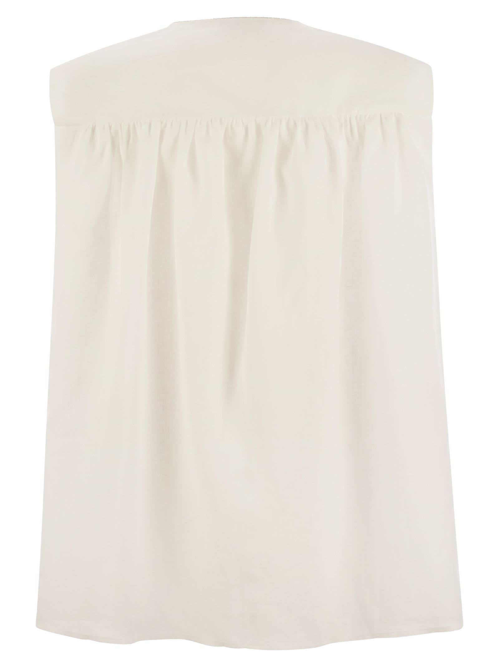 Fabiana Filippi Linen Blouse In White